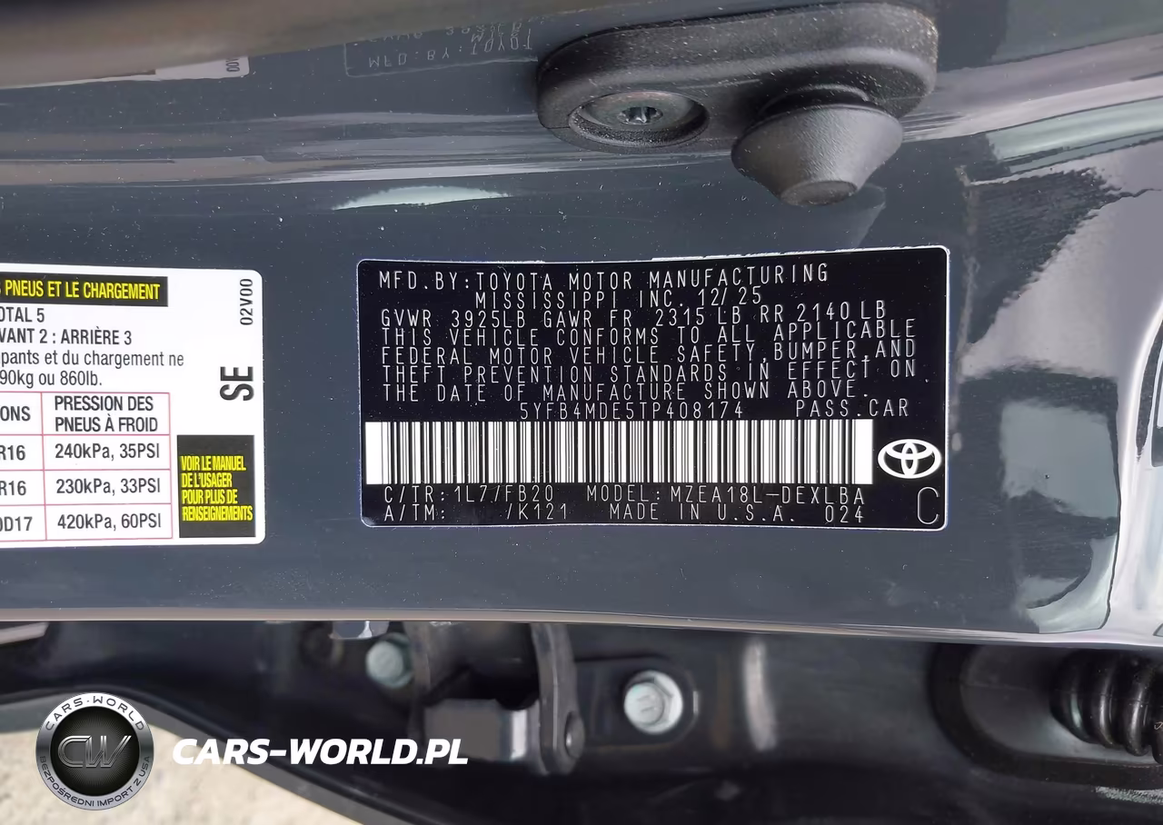 2026 Toyota Corolla Le VIN:5YFB4MDE5TP408174 - 9