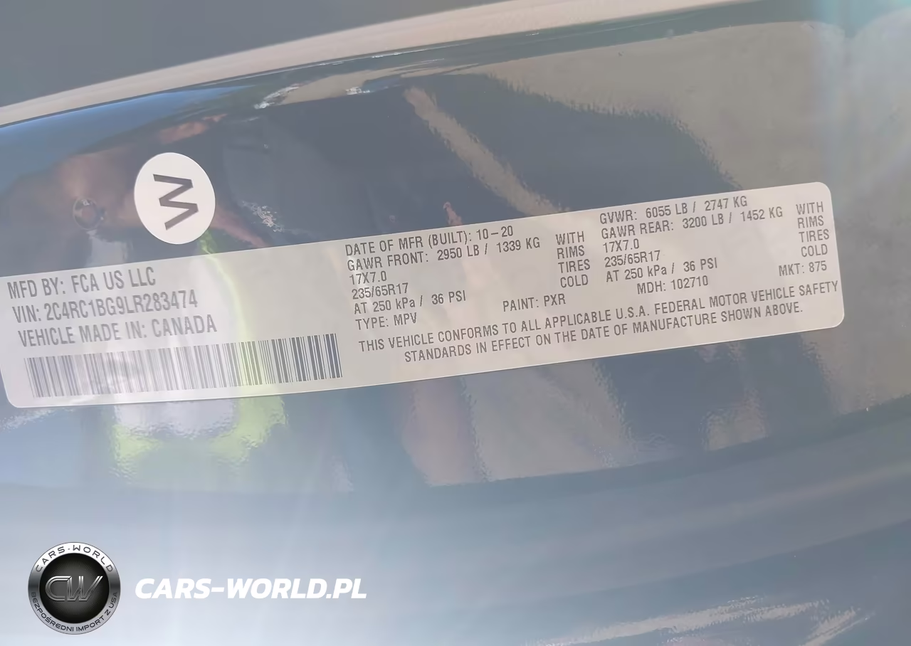 2020 Chrysler Pacifica Touring L VIN:2C4RC1BG9LR283474 - 9