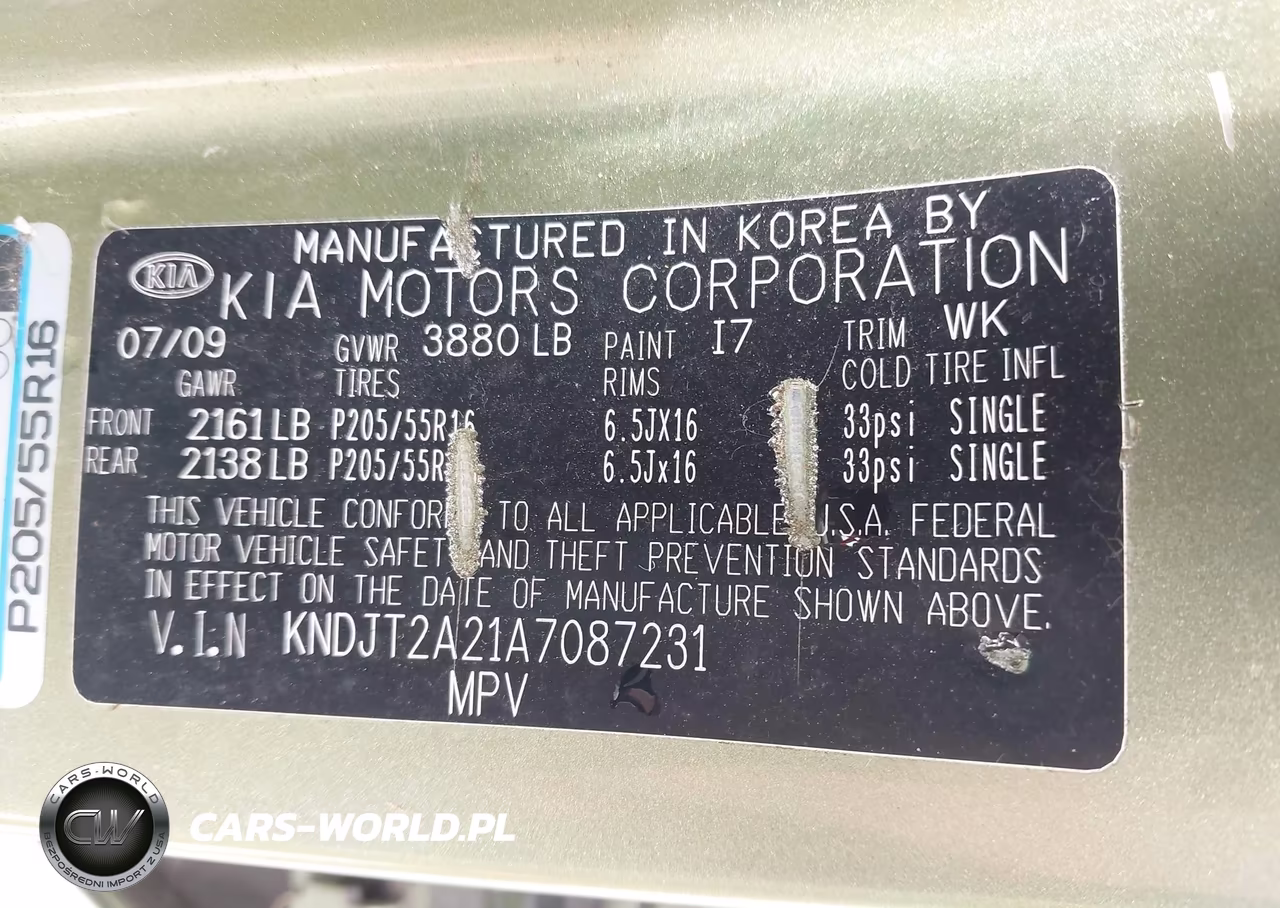 2010 Kia Soul + VIN:KNDJT2A21A7087231 - 9