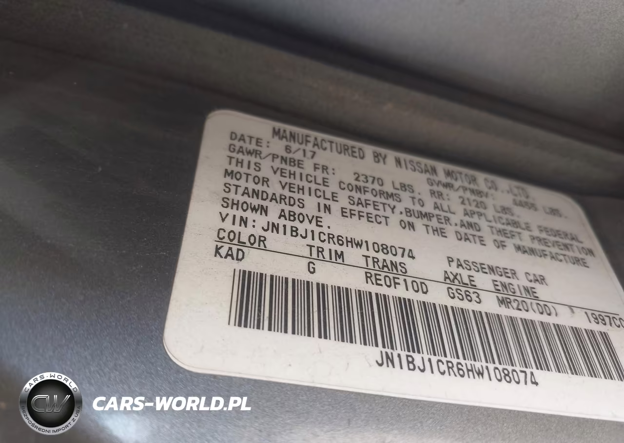 2017 Nissan Rogue Sport S VIN:JN1BJ1CR6HW108074 - 9