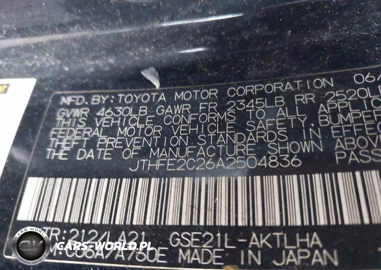 2010 Lexus Is 350C VIN:JTHFE2C26A2504836 - 9