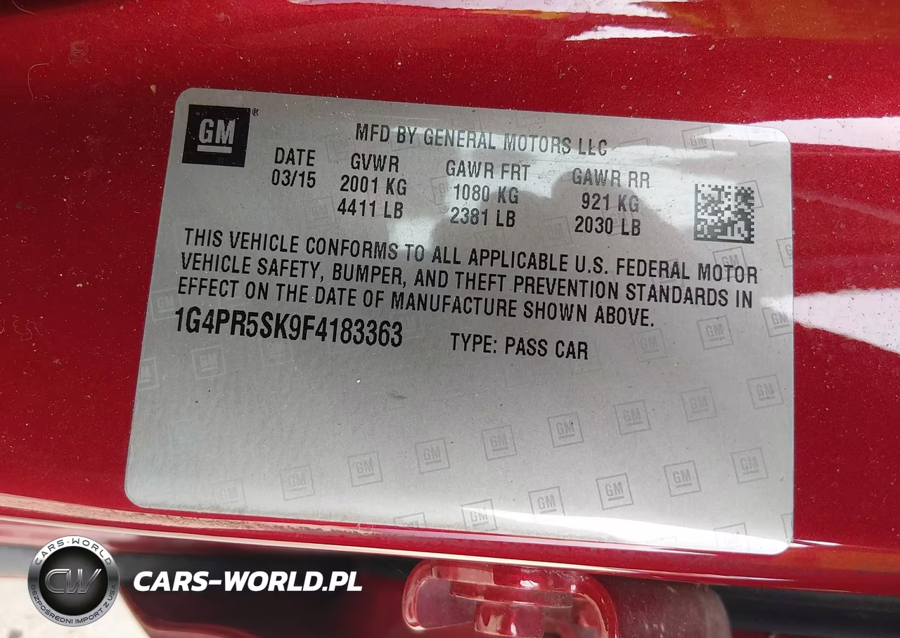 2015 Buick Verano Convenience Group VIN:1G4PR5SK9F4183363 - 9