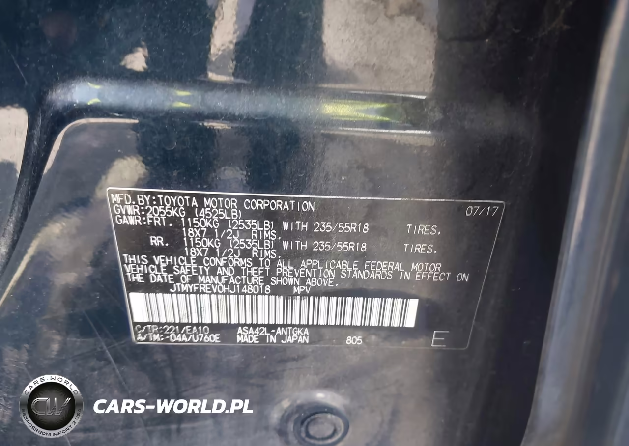 2017 Toyota Rav4 Limited VIN:JTMYFREV0HJ148018 - 9