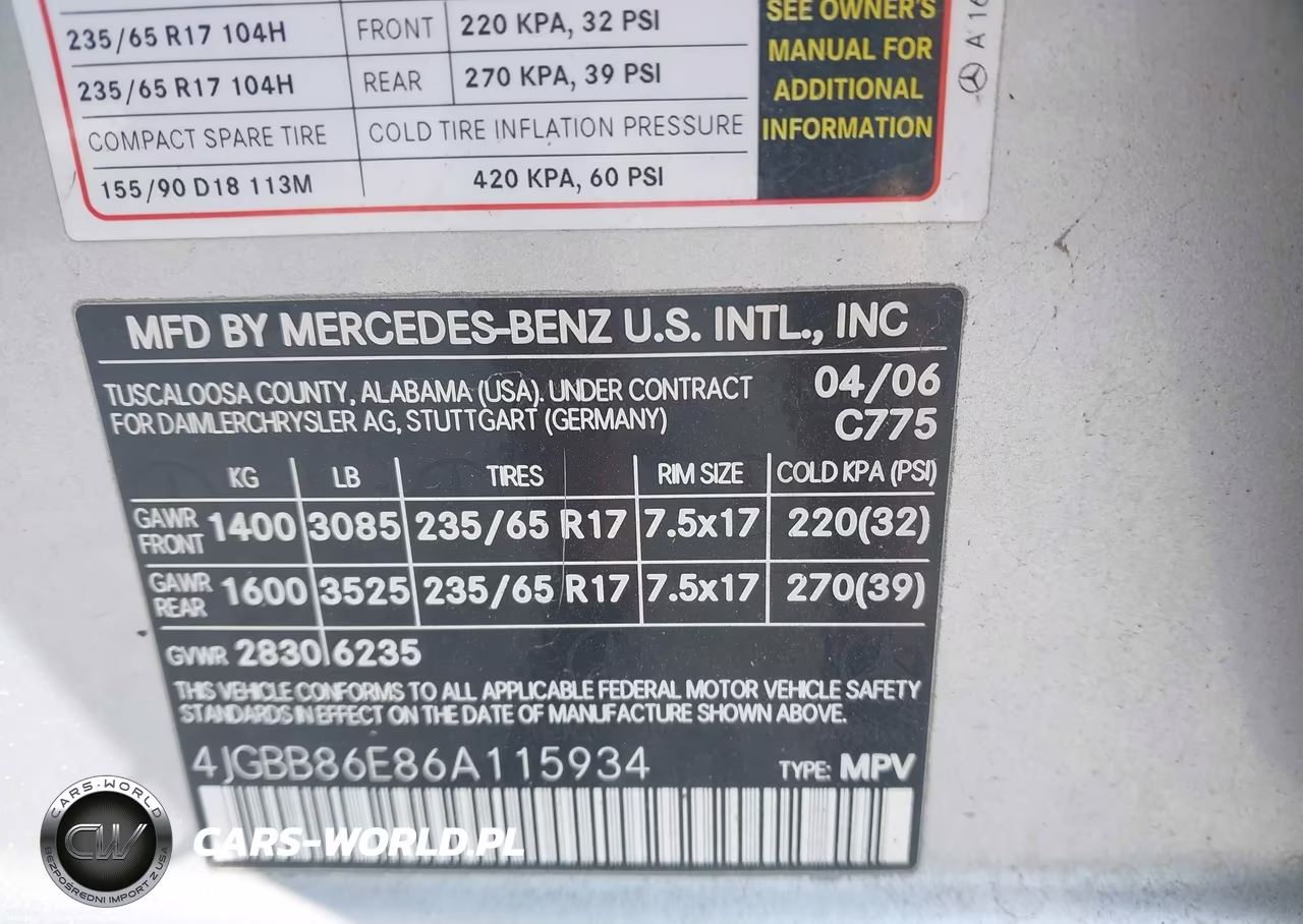 2006 Mercedes-Benz Ml 350 4Matic VIN:4JGBB86E86A115934 - 9