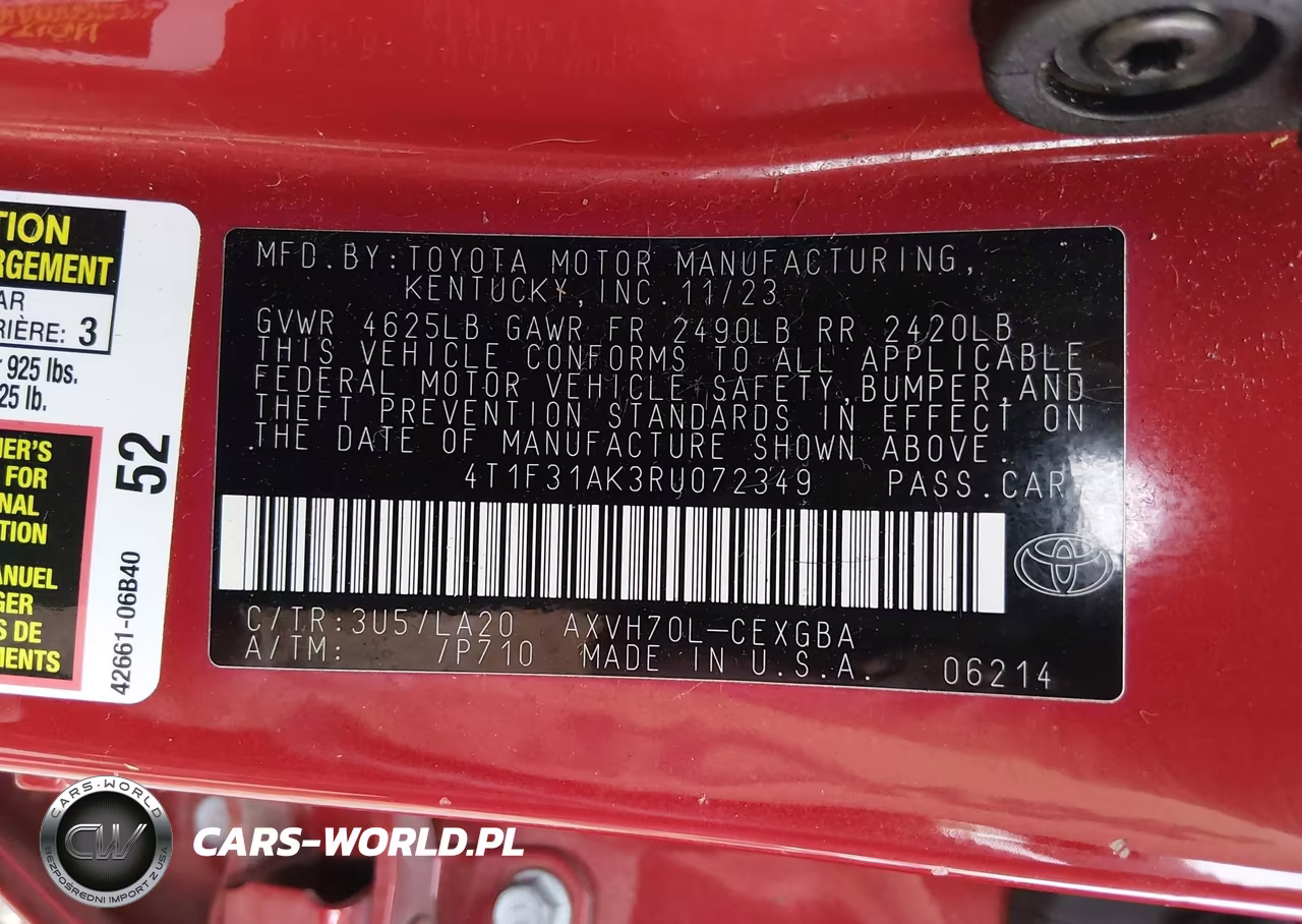 2024 Toyota Camry Hybrid Xle VIN:4T1F31AK3RU072349 - 9