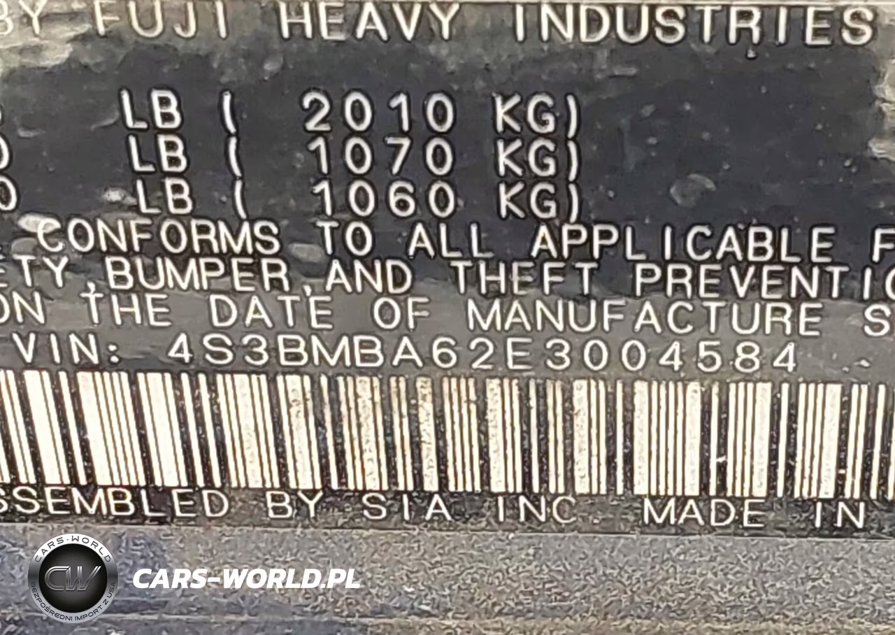2014 Subaru Legacy 2.5I VIN:4S3BMBA62E3004584 - 9