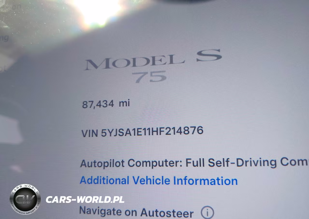2017 Tesla Model S 60-75 VIN:5YJSA1E11HF214876 - 15