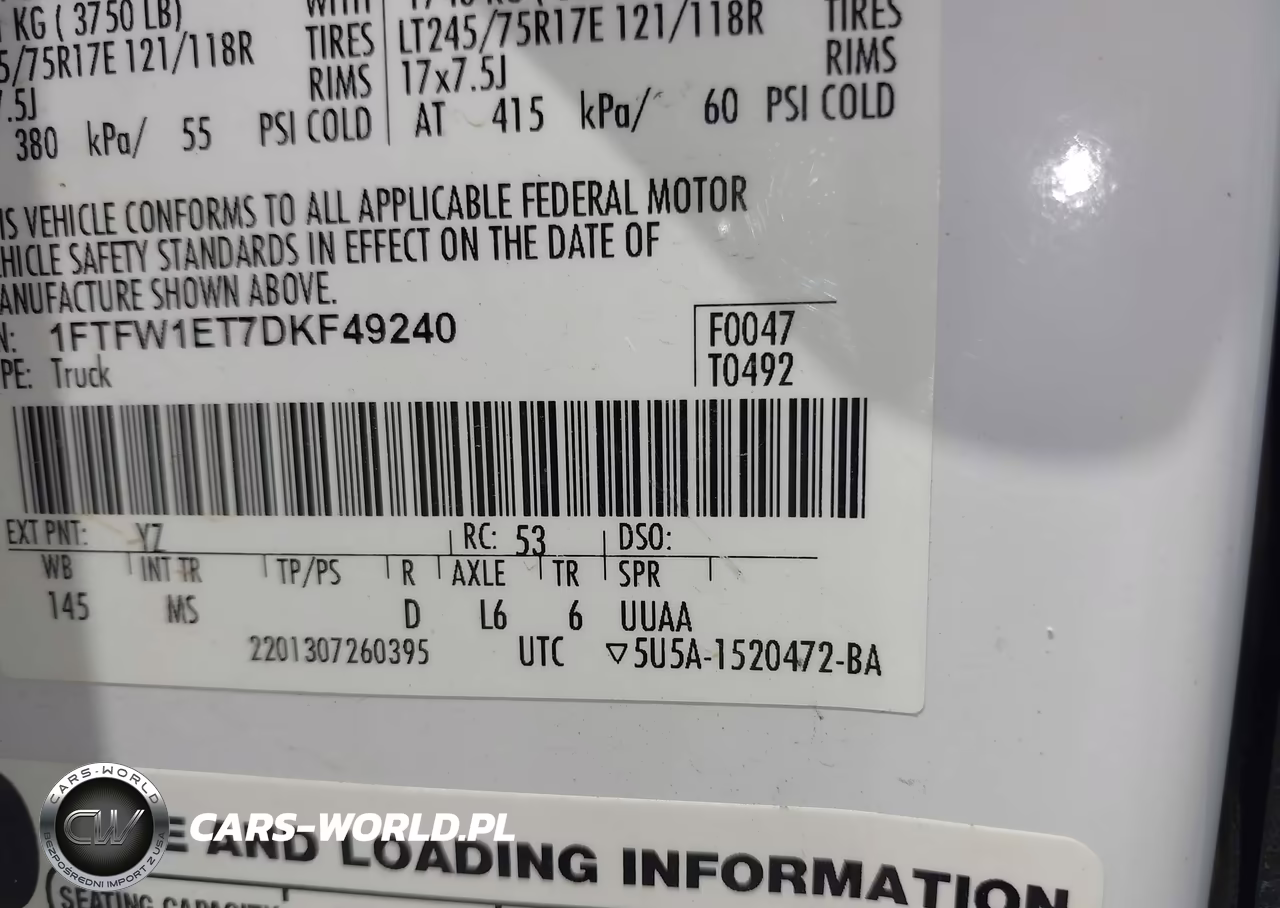 2013 Ford F-150 Fx4-King Ranch-Lariat-Limited-Platinum-Xl-Xlt VIN:1FTFW1ET7DKF49240 - 9