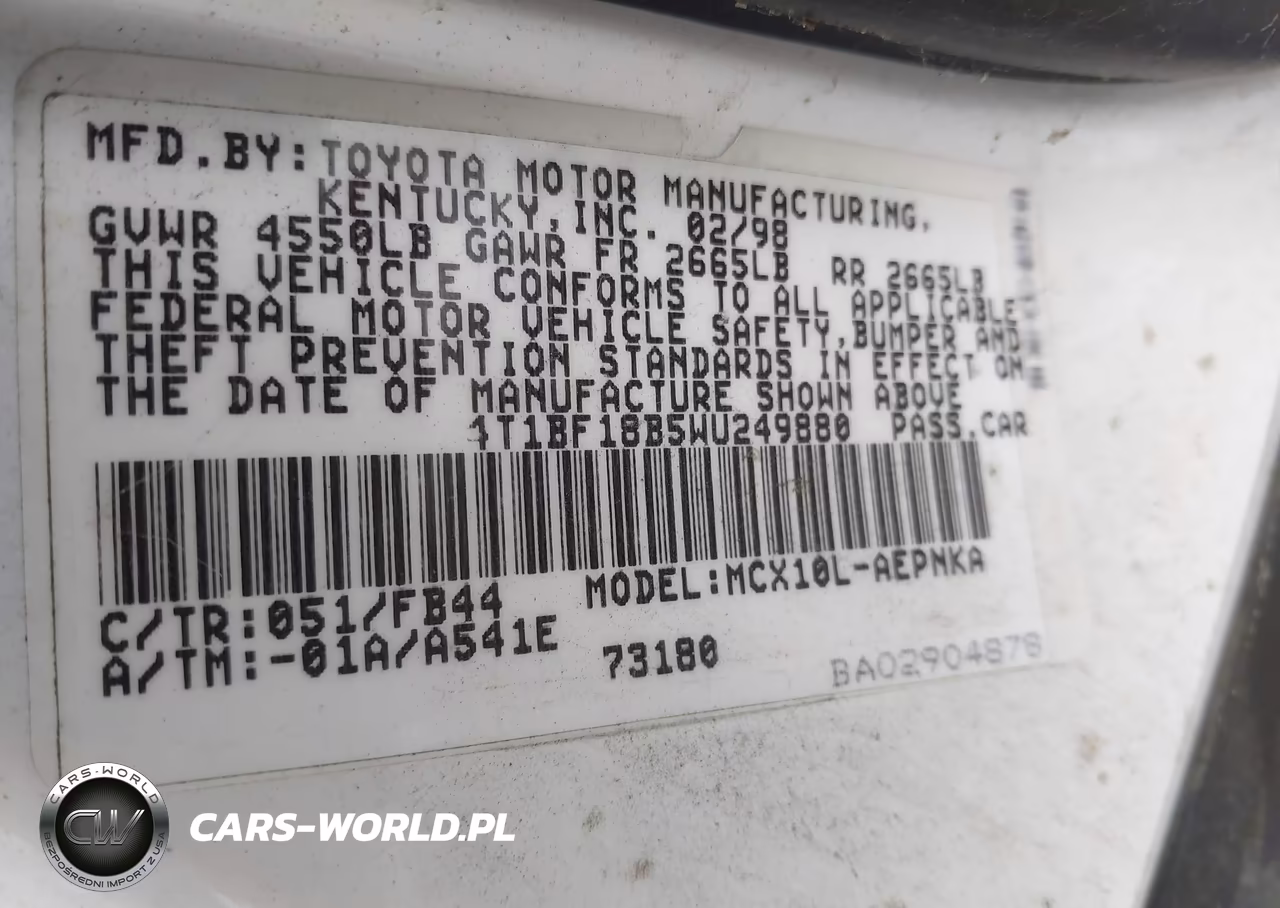 1998 Toyota Avalon Xl VIN:4T1BF18B5WU249880 - 9
