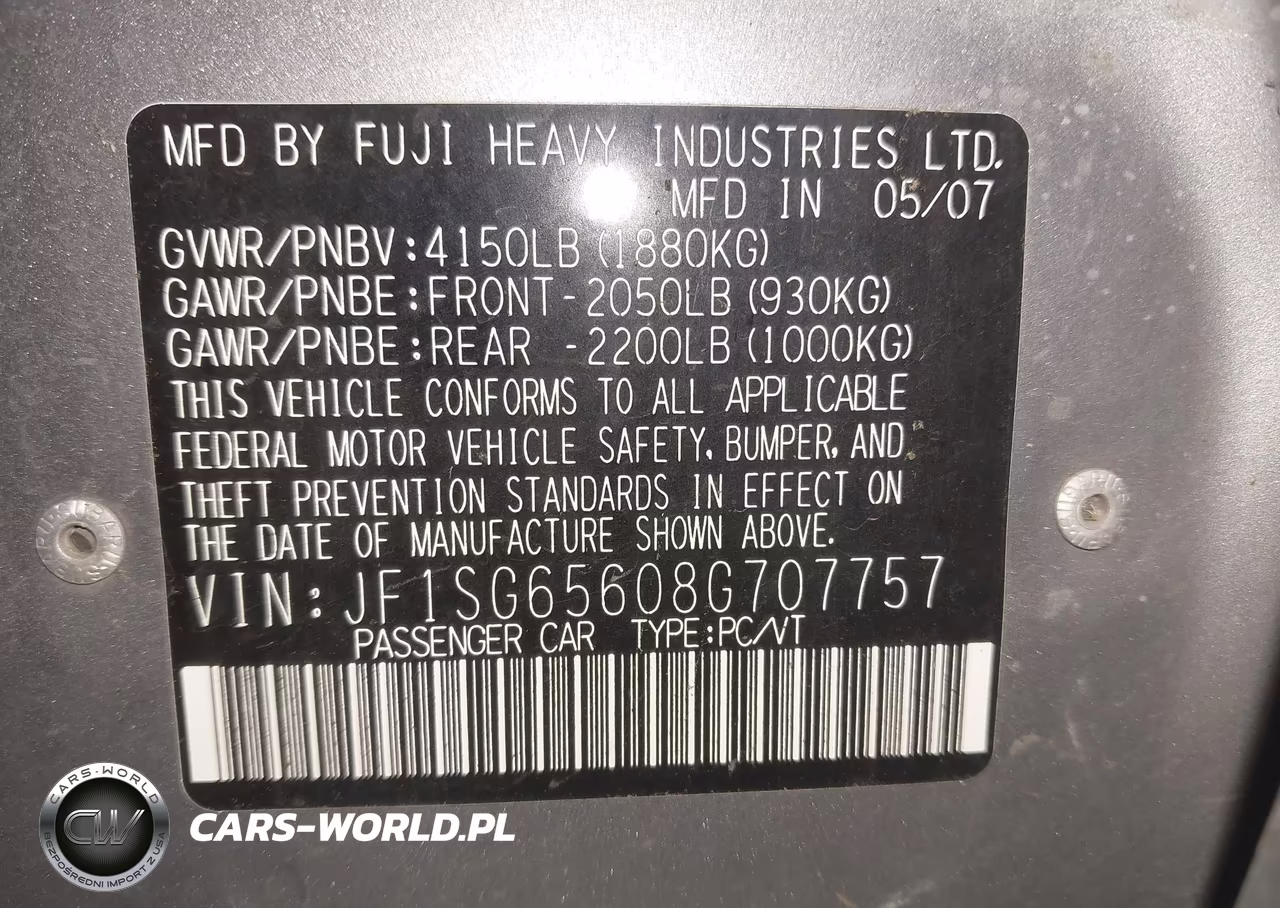 2008 Subaru Forester 2.5X VIN:JF1SG65608G707757 - 9