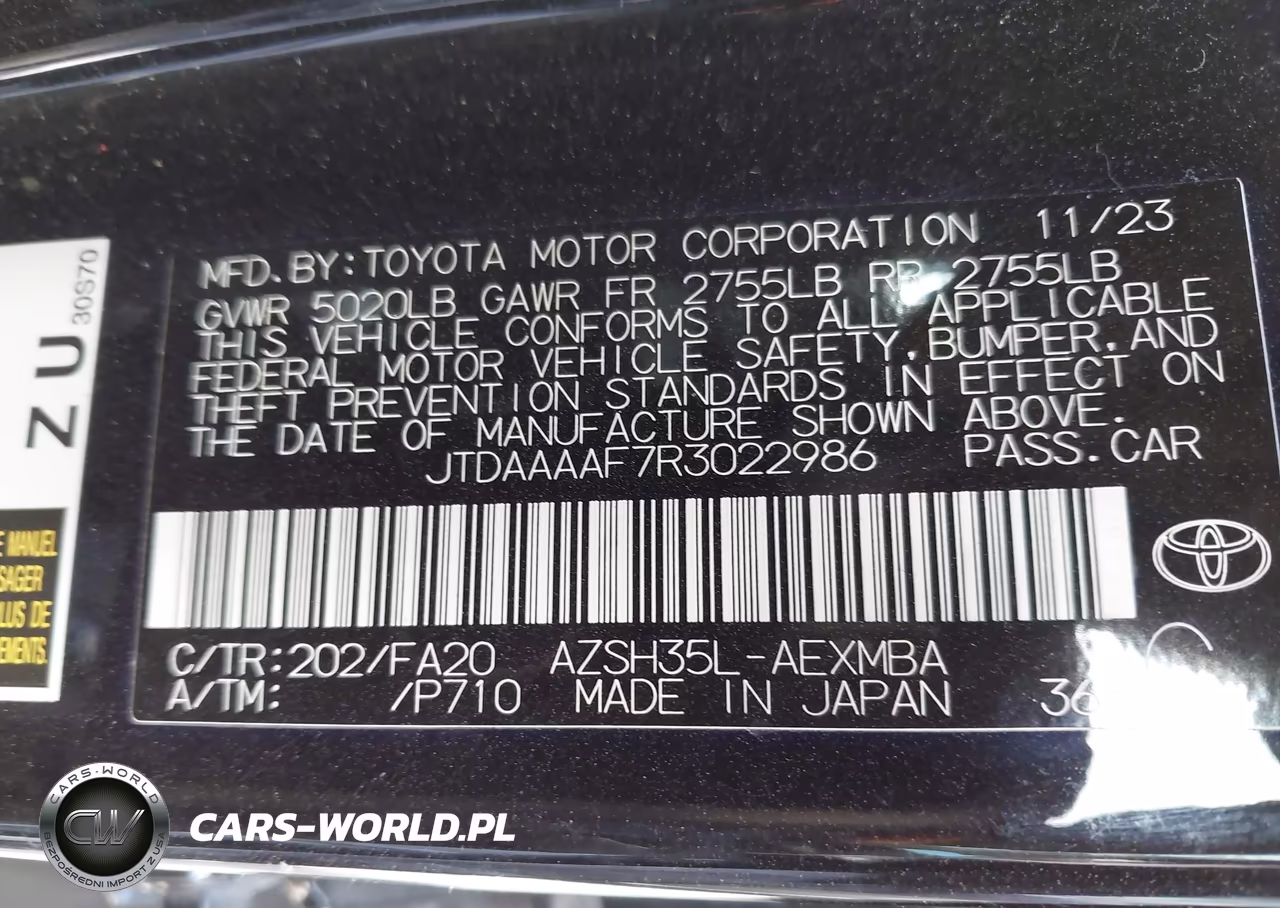 2024 Toyota Crown Xle VIN:JTDAAAAF7R3022986 - 9