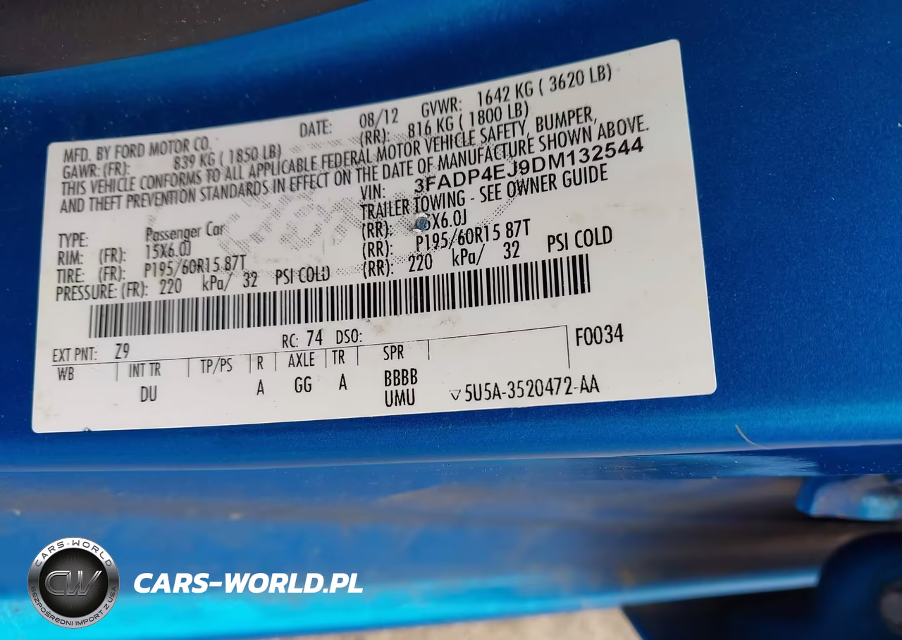 2013 Ford Fiesta Se VIN:3FADP4EJ9DM132544 - 9