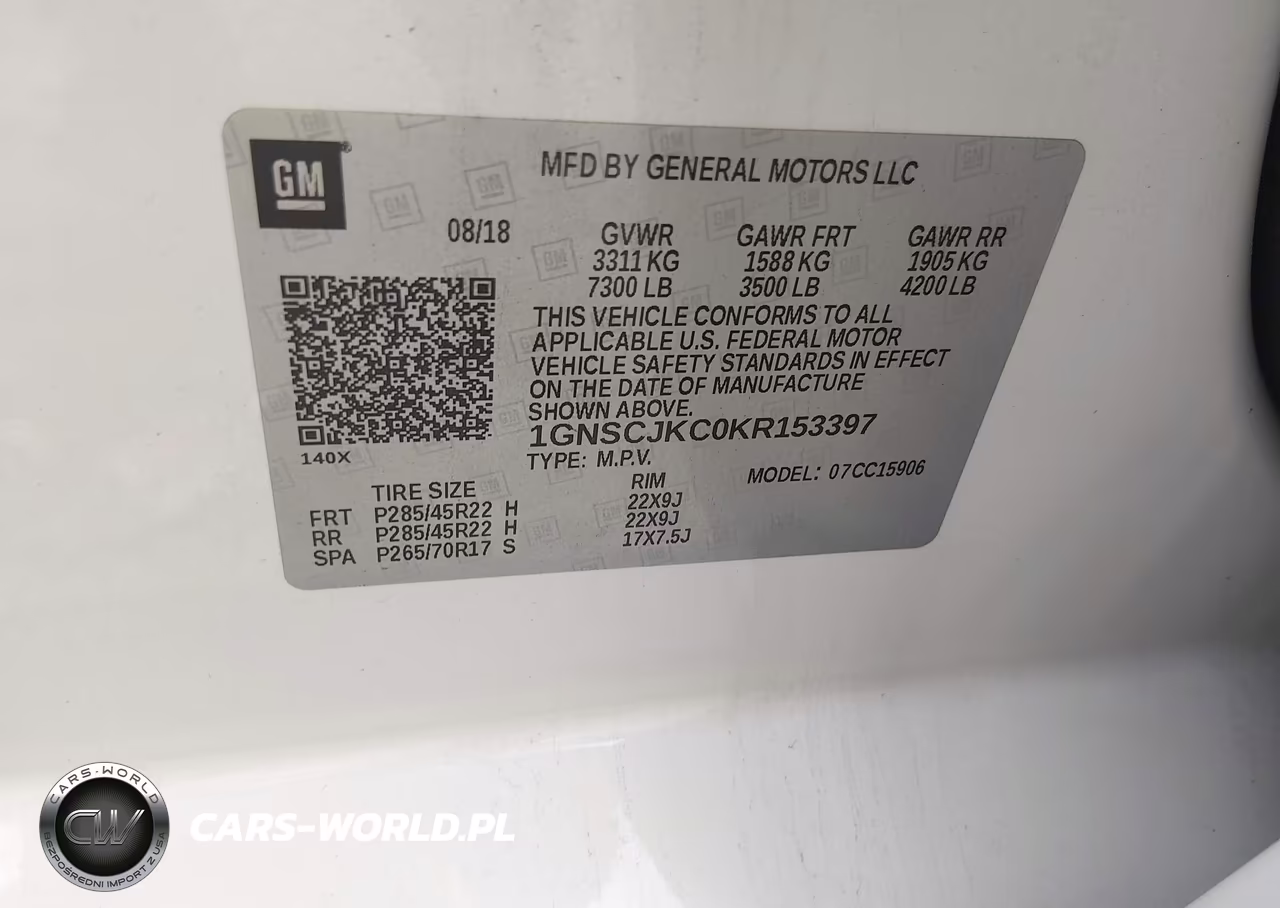 2019 Chevrolet Suburban Premier VIN:1GNSCJKC0KR153397 - 9
