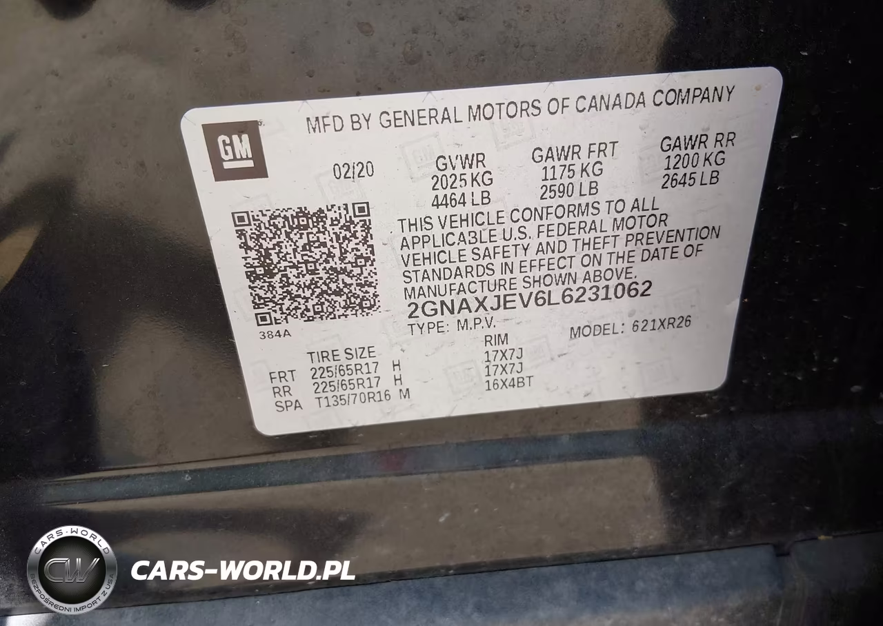 2020 Chevrolet Equinox Fwd 2Fl VIN:2GNAXJEV6L6231062 - 9