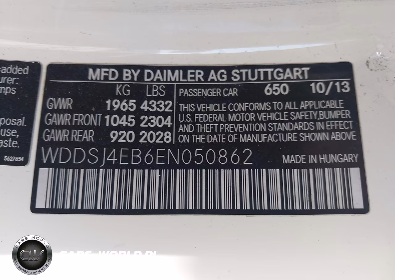 2014 Mercedes-Benz Cla 250 VIN:WDDSJ4EB6EN050862 - 9