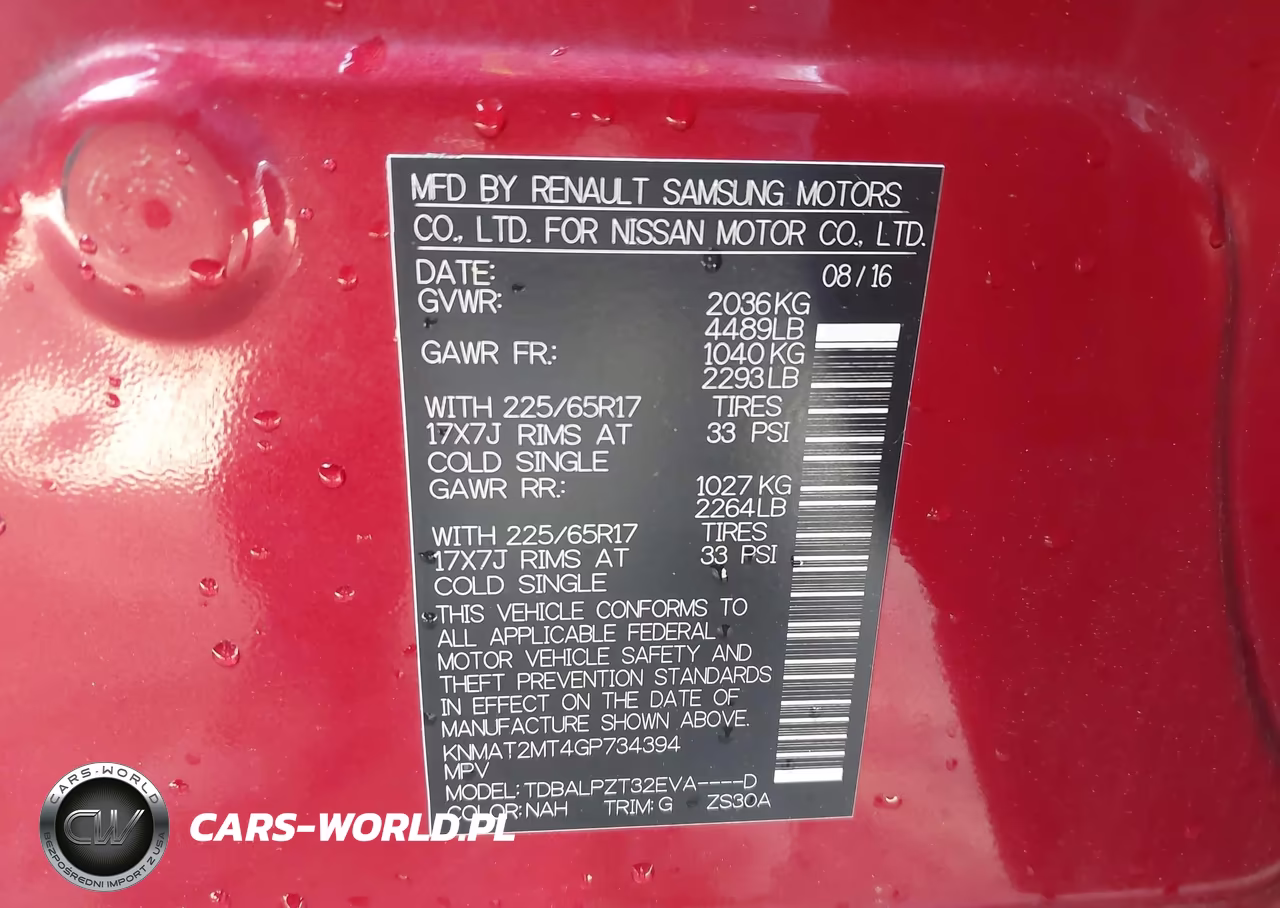 2016 Nissan Rogue S VIN:KNMAT2MT4GP734394 - 9
