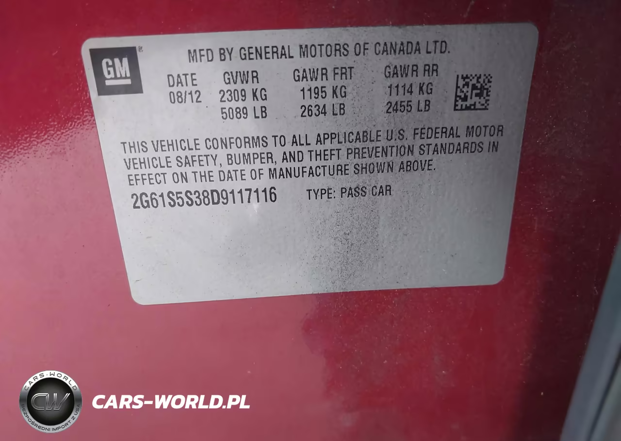 2013 Cadillac Xts Premium VIN:2G61S5S38D9117116 - 9