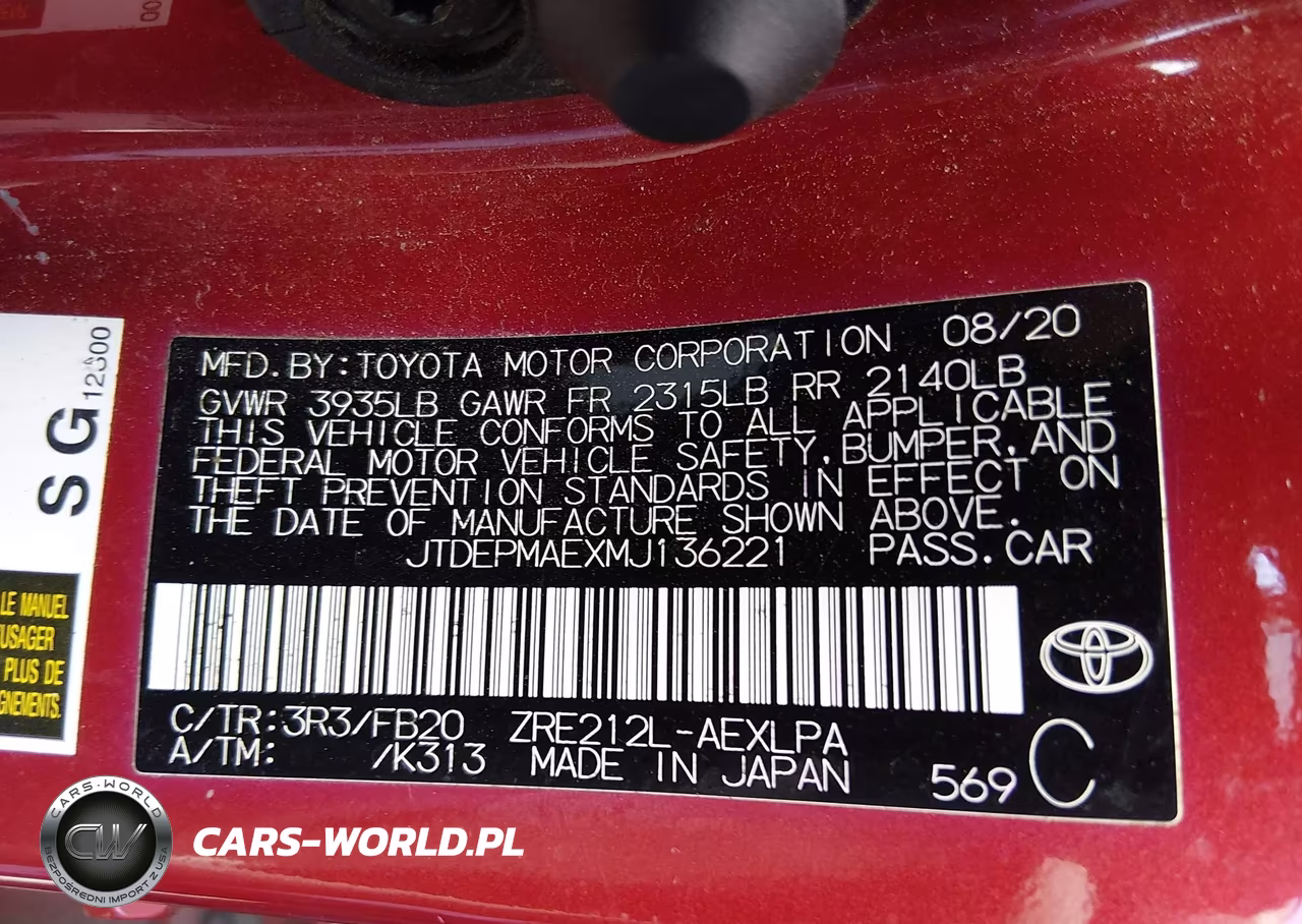 2021 Toyota Corolla Le VIN:JTDEPMAEXMJ136221 - 9