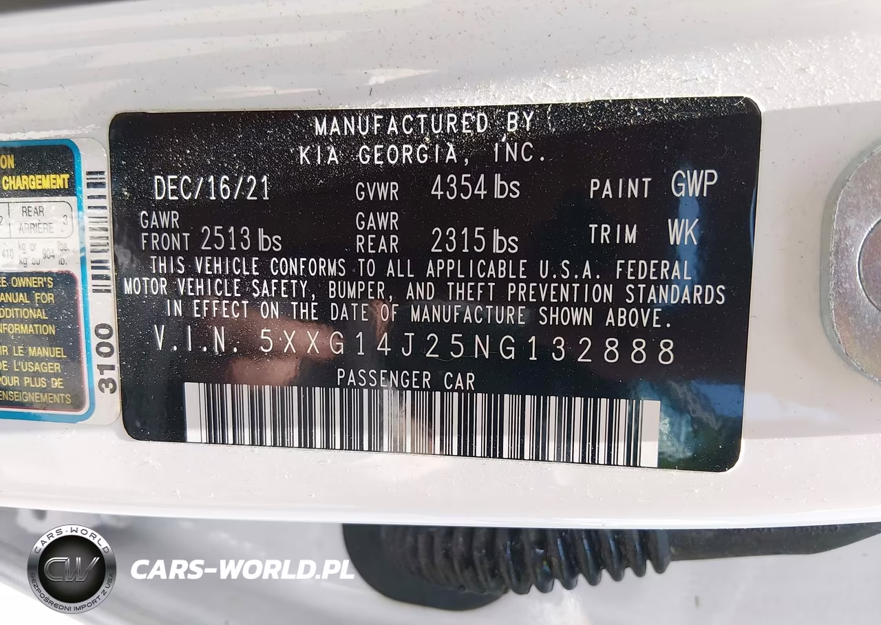 2022 Kia K5 Lxs VIN:5XXG14J25NG132888 - 9