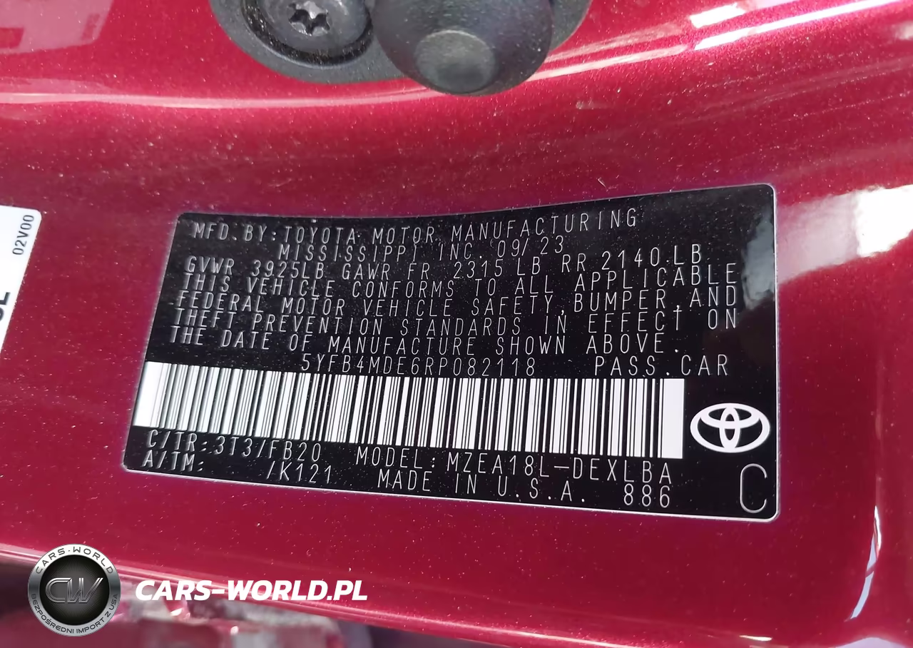 2024 Toyota Corolla Le VIN:5YFB4MDE6RP082118 - 9
