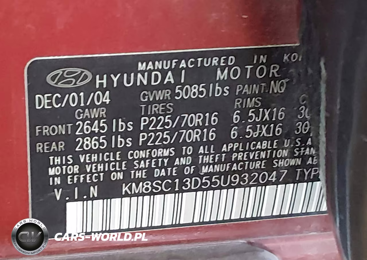 2005 Hyundai Santa Fe Gls VIN:KM8SC13D55U932047 - 9