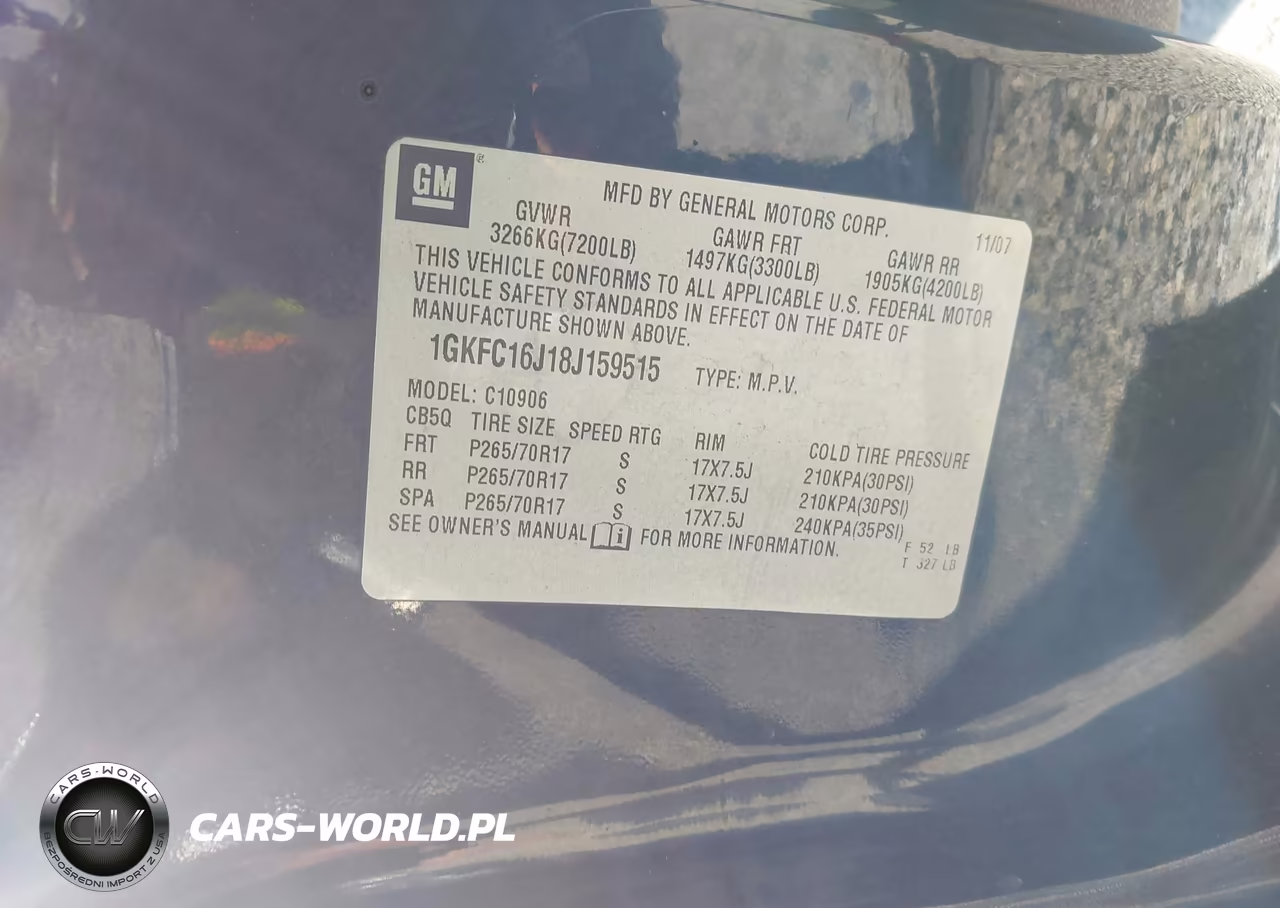 2008 GMC Yukon Xl 1500 Sle VIN:1GKFC16J18J159515 - 9