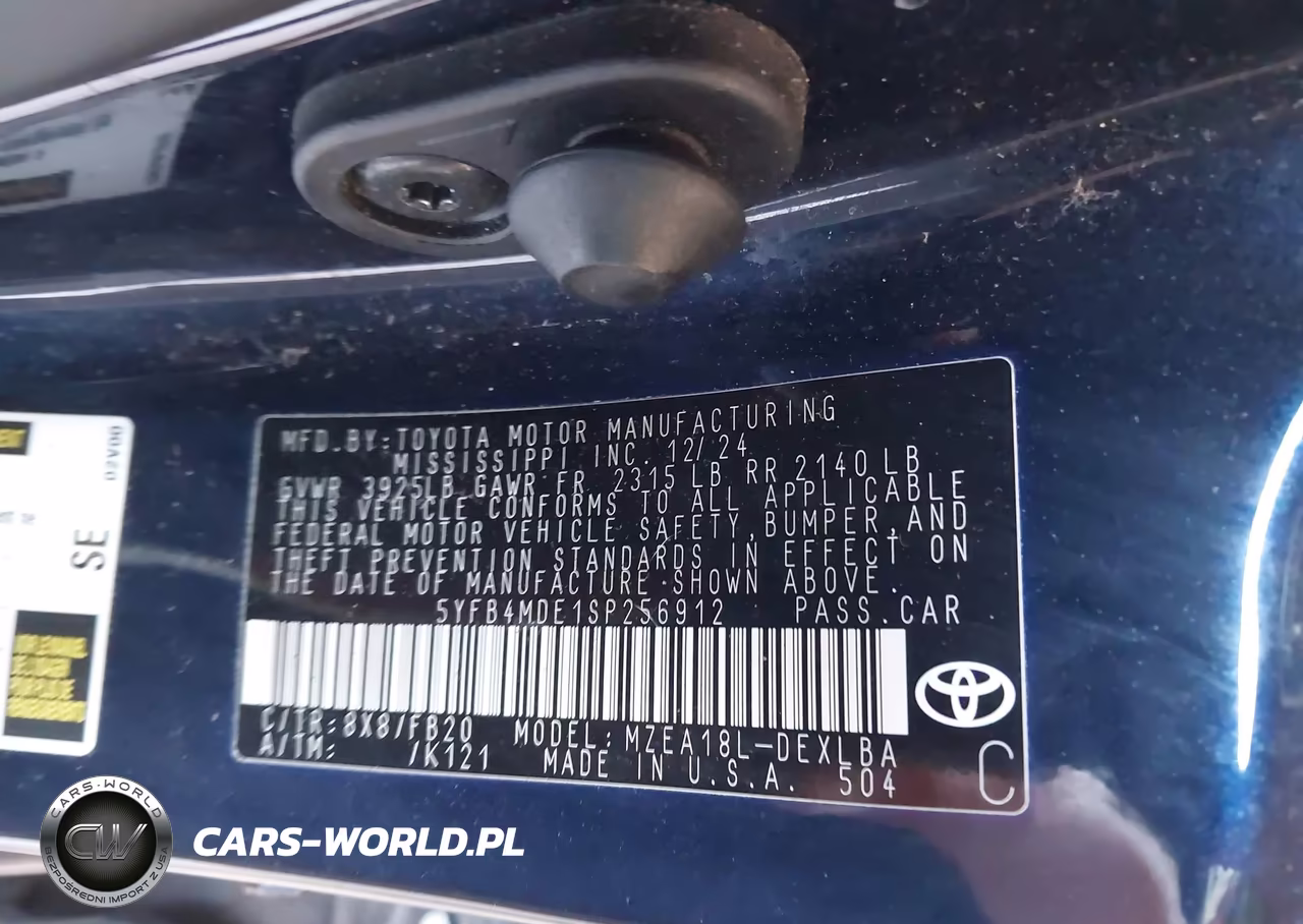 2025 Toyota Corolla Le VIN:5YFB4MDE1SP256912 - 9