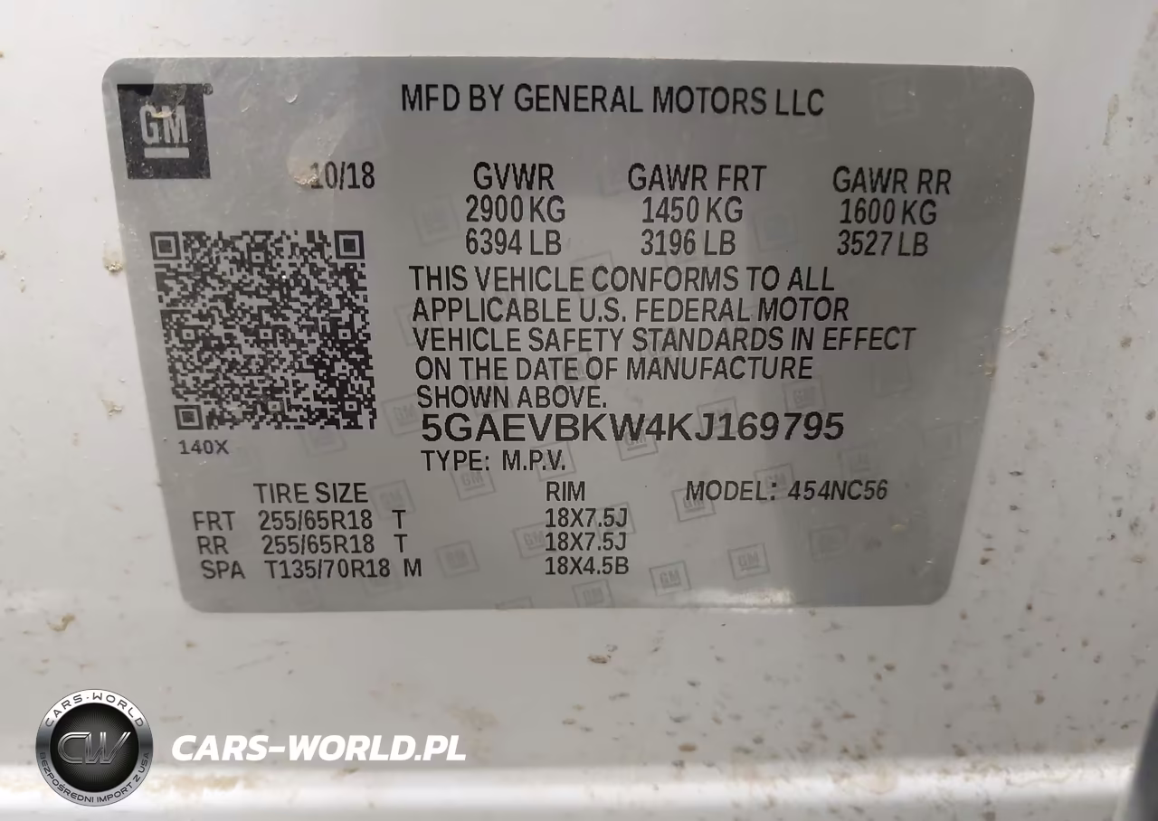 2019 Buick Enclave Awd Premium VIN:5GAEVBKW4KJ169795 - 9