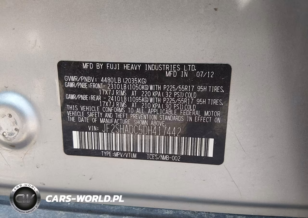 2013 Subaru Forester 2.5X Premium VIN:JF2SHADC5DH417442 - 9