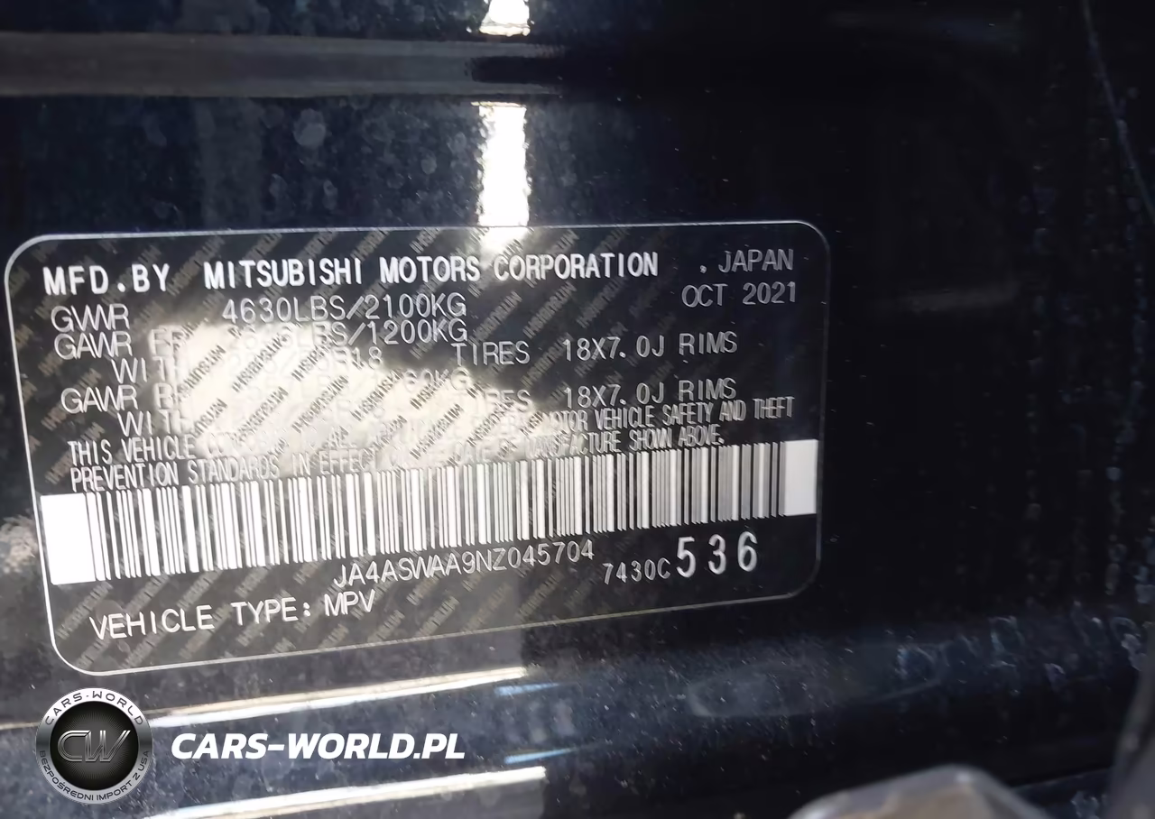 2022 Mitsubishi Eclipse Cross Se-Se Special Edition-Sel-Sel Special Edition VIN:JA4ASWAA9NZ045704 - 9