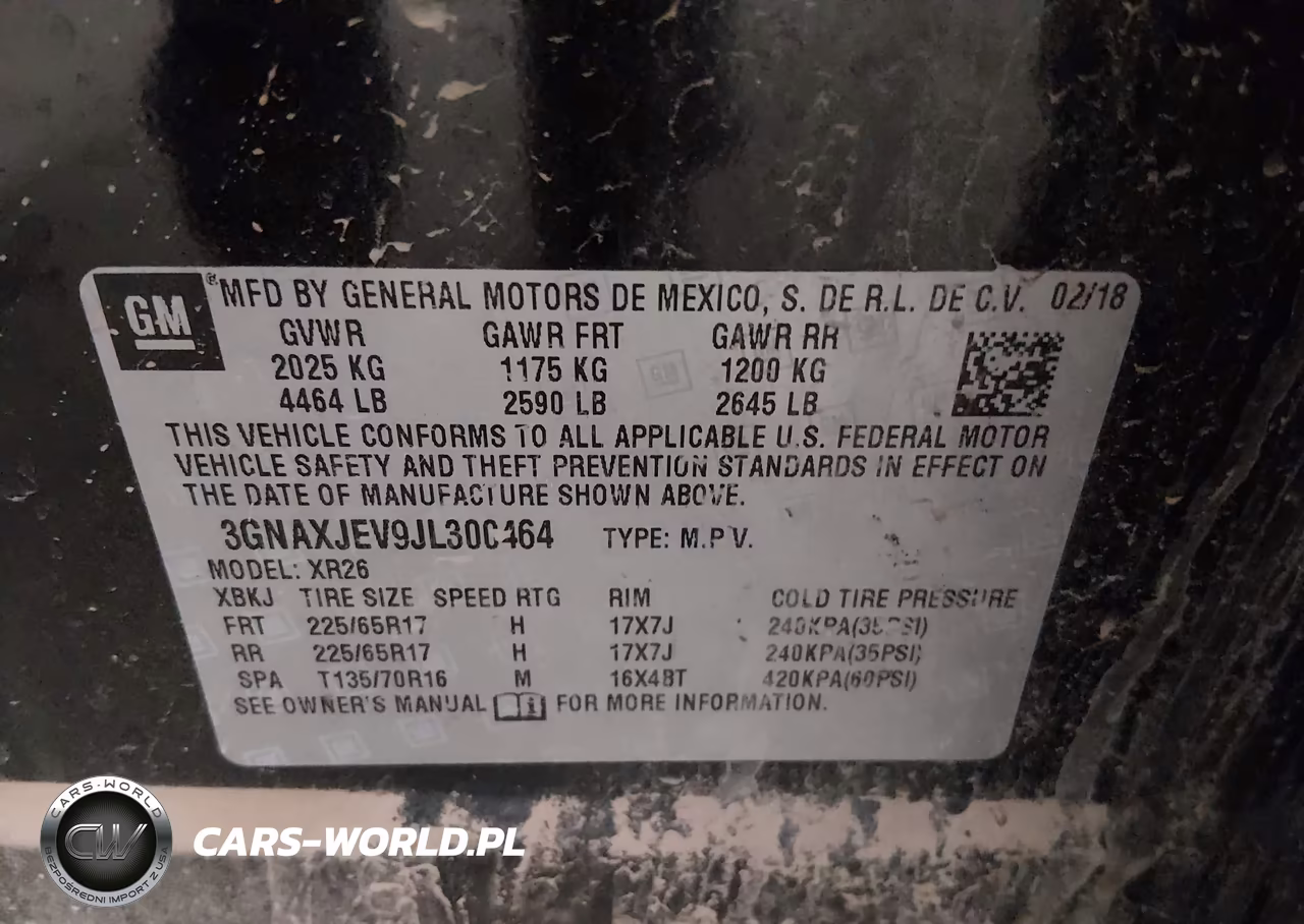 2018 Chevrolet Equinox Lt VIN:3GNAXJEV9JL300464 - 9