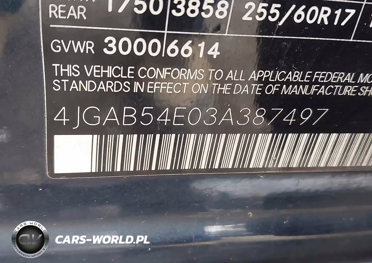 2003 Mercedes-Benz Ml 320 VIN:4JGAB54E03A387497 - 9