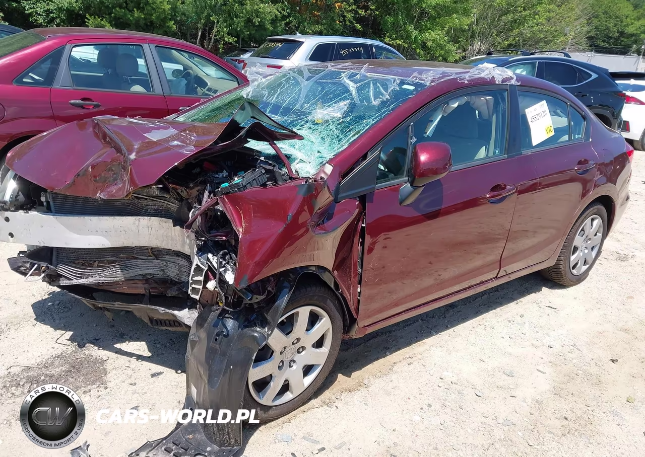 2012 Honda Civic Lx VIN:2HGFB2F52CH559635 - 2