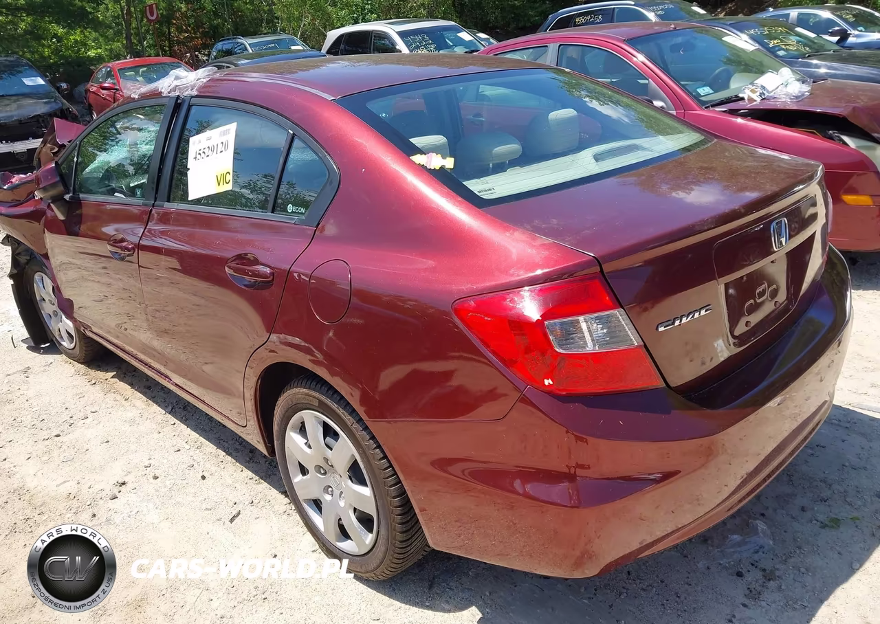 2012 Honda Civic Lx VIN:2HGFB2F52CH559635 - 3
