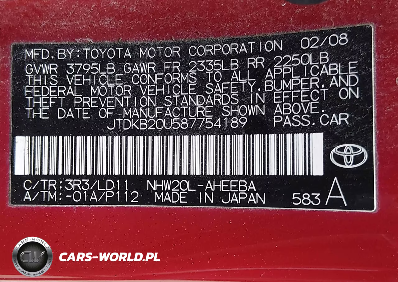 2008 Toyota Prius VIN:JTDKB20U587754189 - 9