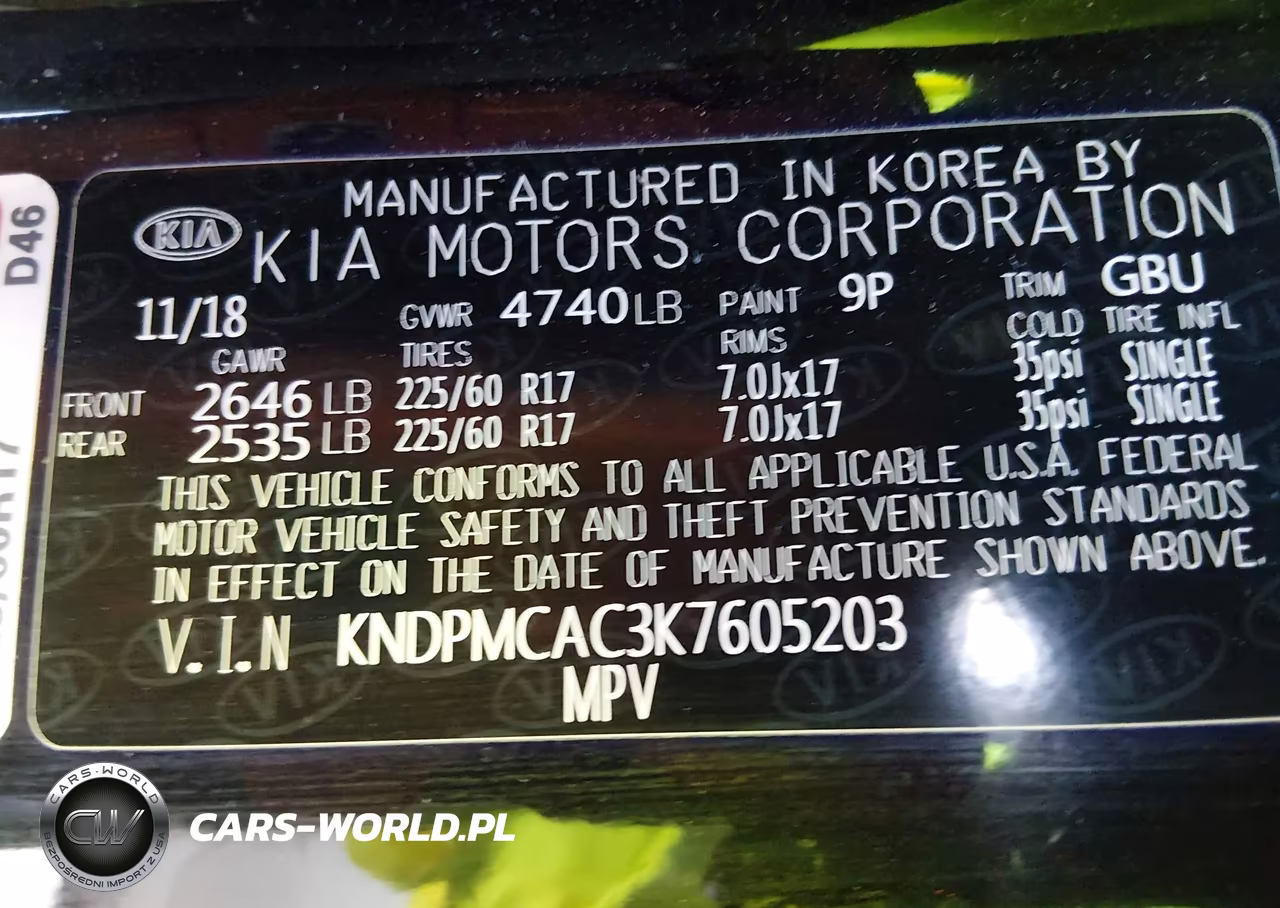 2019 Kia Sportage Lx VIN:KNDPMCAC3K7605203 - 9