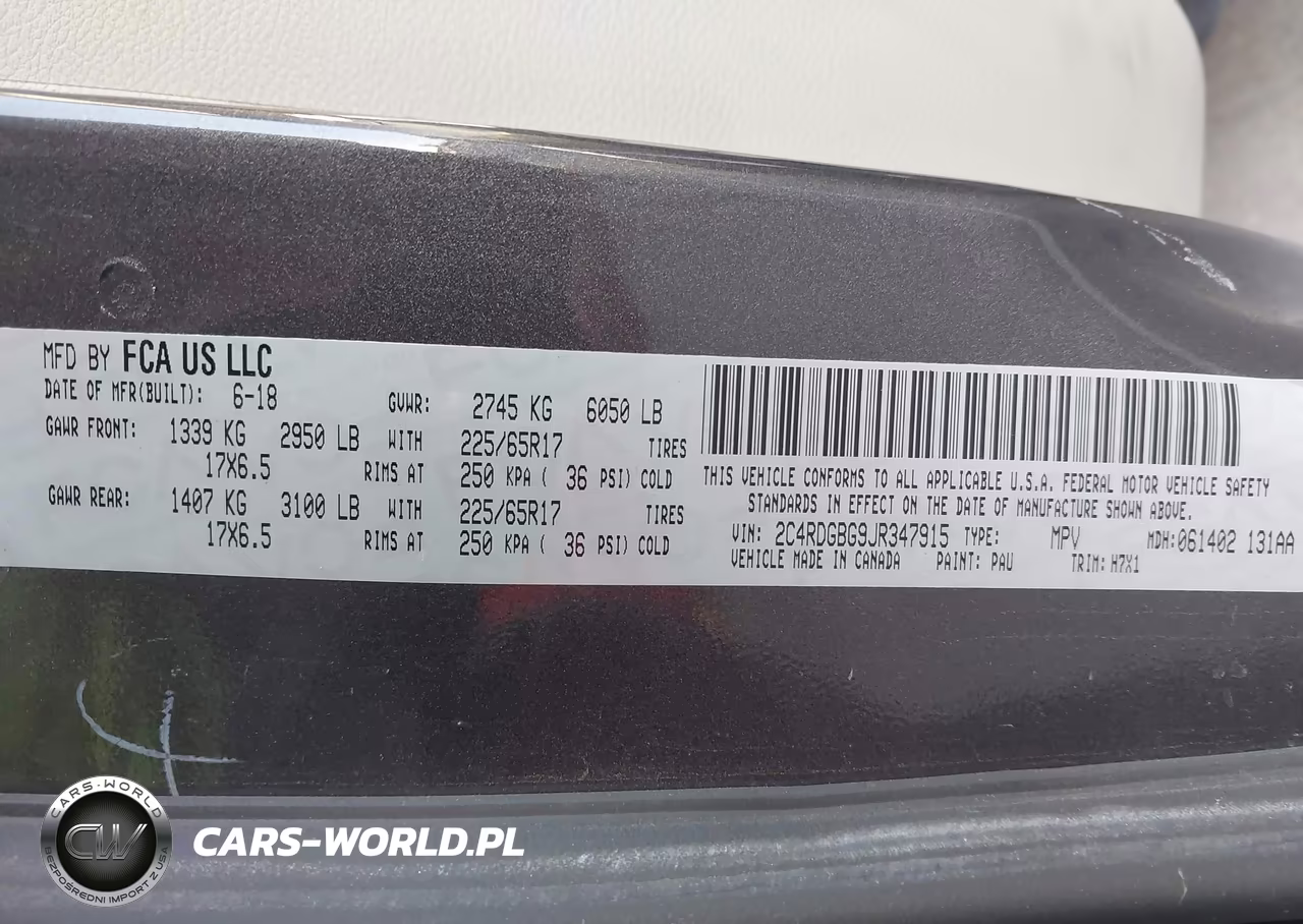2018 Dodge Grand Caravan Se VIN:2C4RDGBG9JR347915 - 9