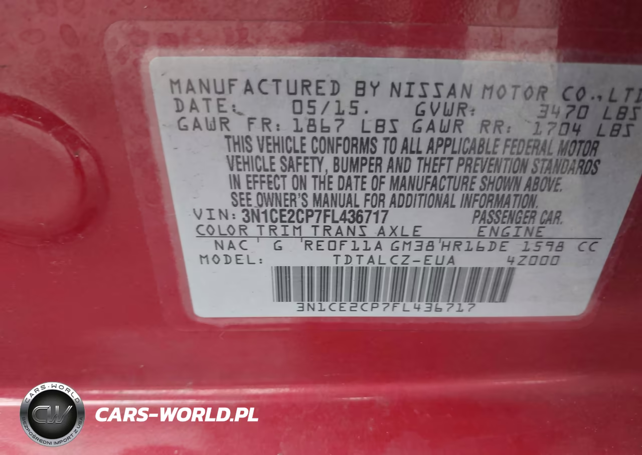 2015 Nissan Versa Note S Plus VIN:3N1CE2CP7FL436717 - 9