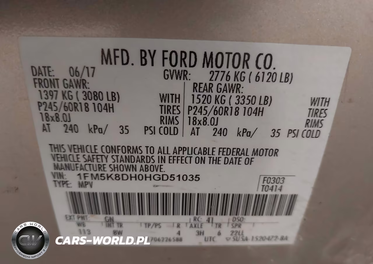 2017 Ford Explorer Xlt VIN:1FM5K8DH0HGD51035 - 9
