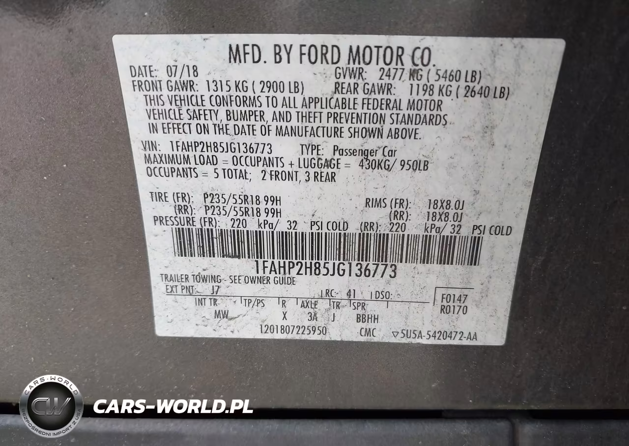 2018 Ford Taurus Sel VIN:1FAHP2H85JG136773 - 9
