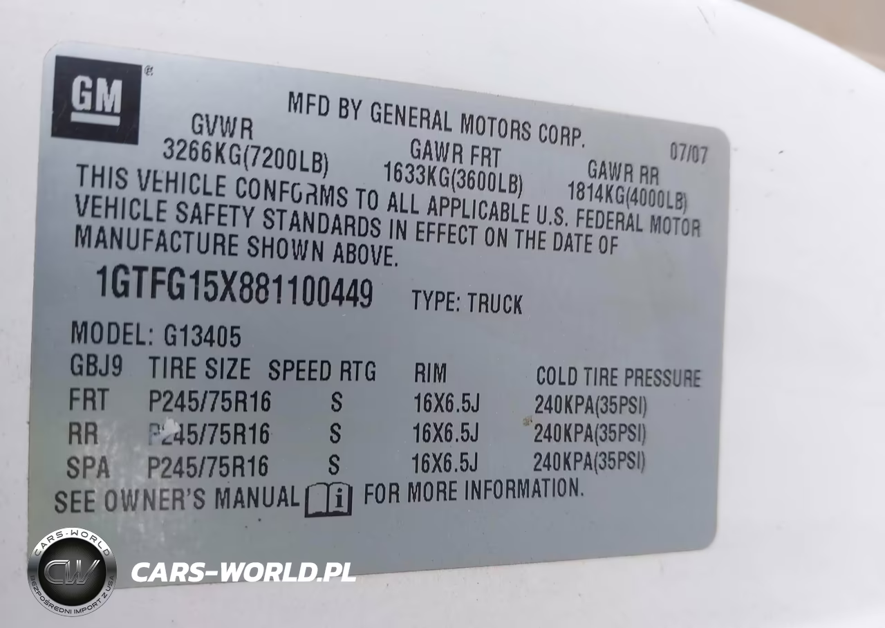 2008 GMC Savana Work Van VIN:1GTFG15X881100449 - 9