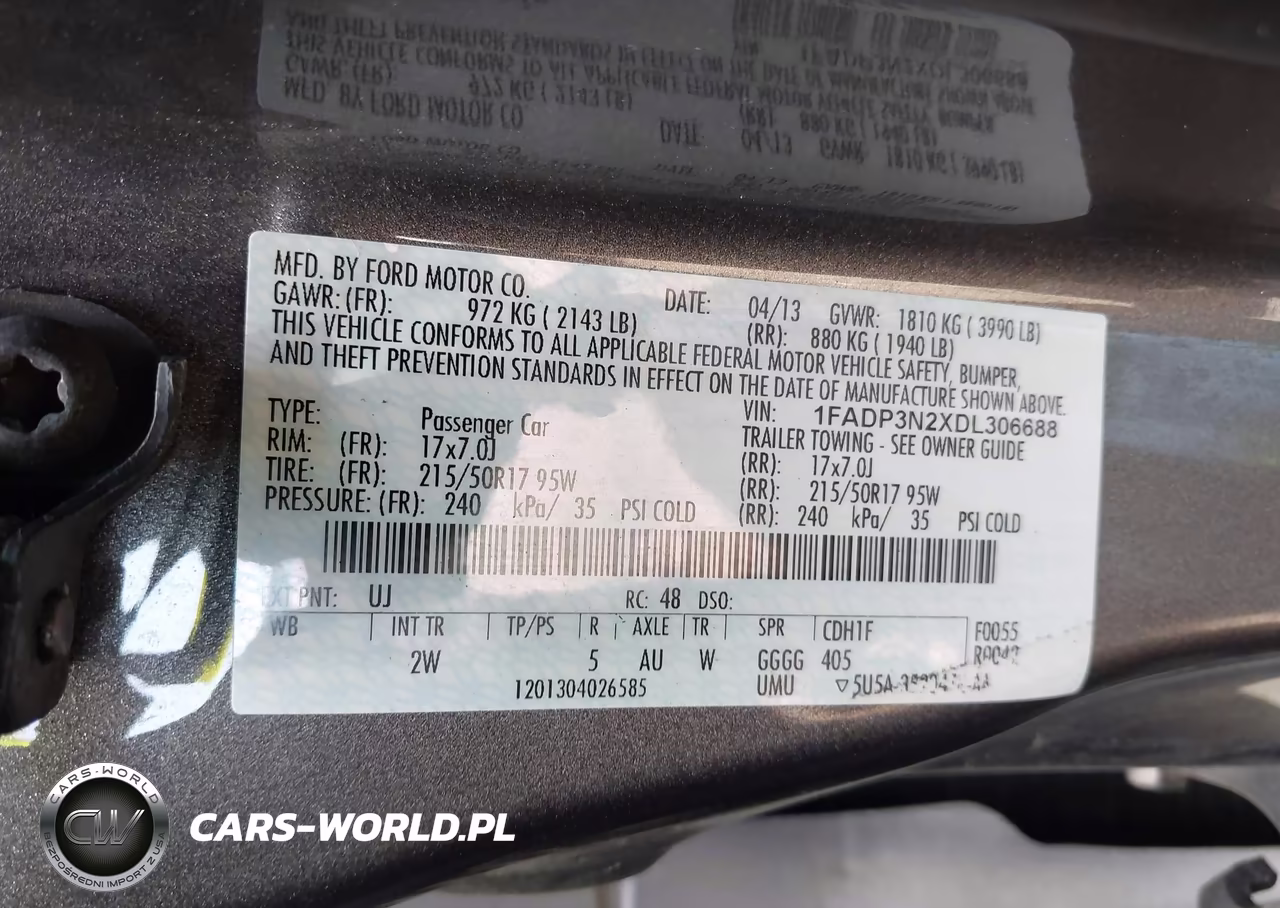 2013 Ford Focus Titanium VIN:1FADP3N2XDL306688 - 9