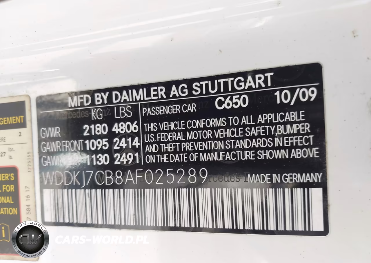 2010 Mercedes-Benz E 550 VIN:WDDKJ7CB8AF025289 - 9