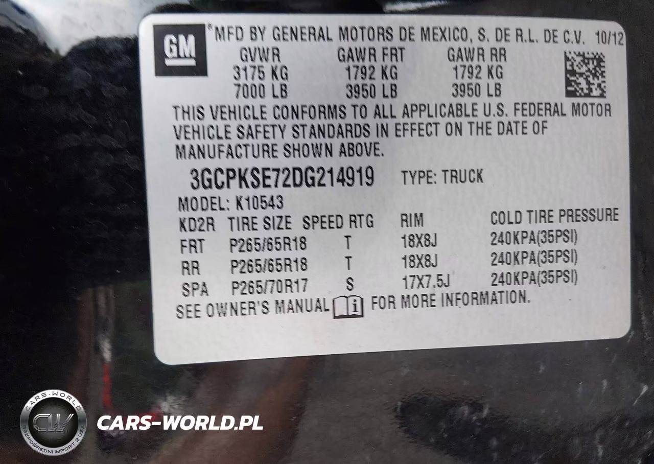 2013 Chevrolet Silverado 1500 Lt VIN:3GCPKSE72DG214919 - 9