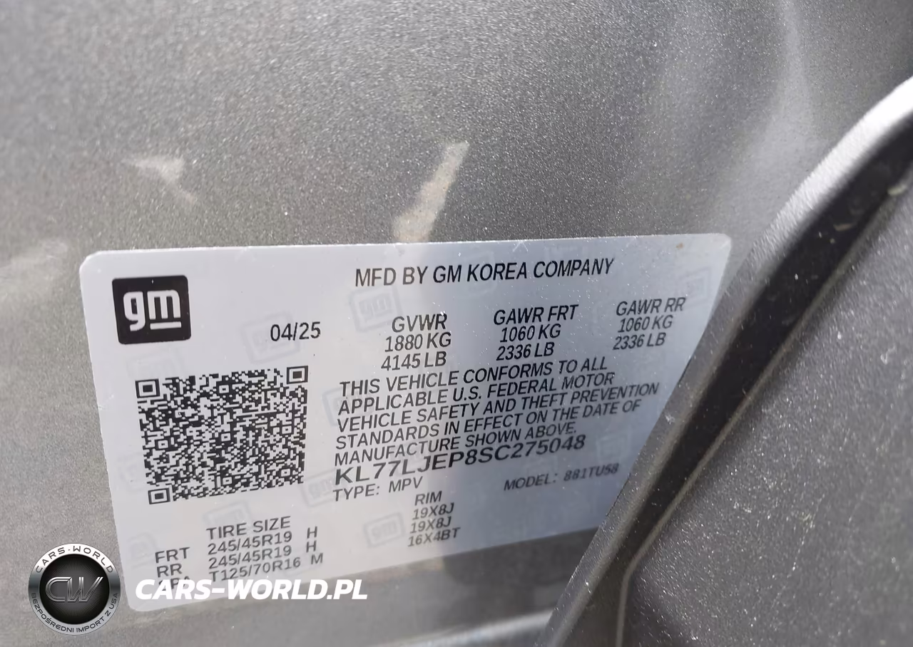 2025 Chevrolet Trax Fwd 2Rs VIN:KL77LJEP8SC275048 - 9