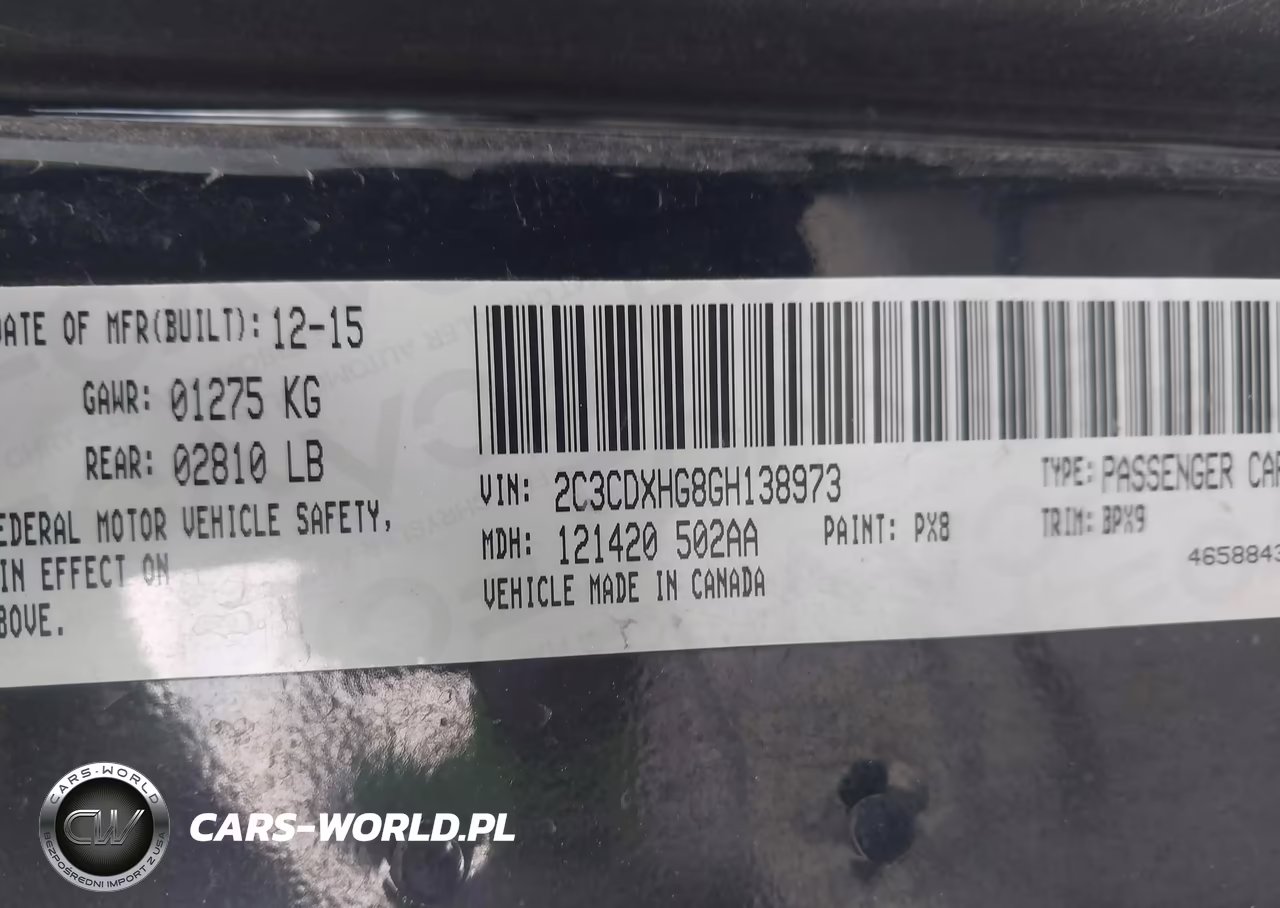 2016 Dodge Charger Sxt VIN:2C3CDXHG8GH138973 - 9