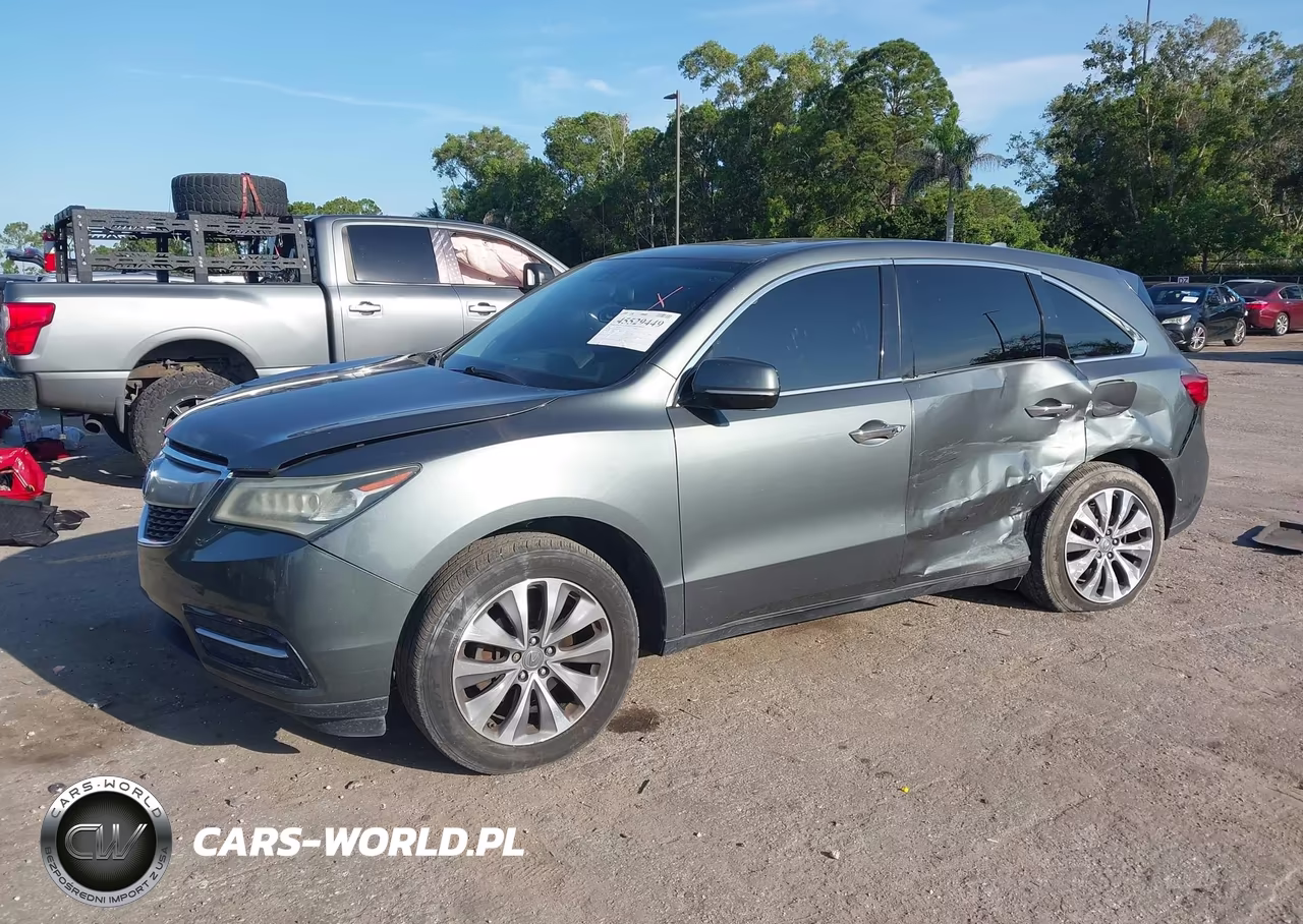 2015 Acura Mdx Technology Package VIN:5FRYD3H49FB005111 - 2