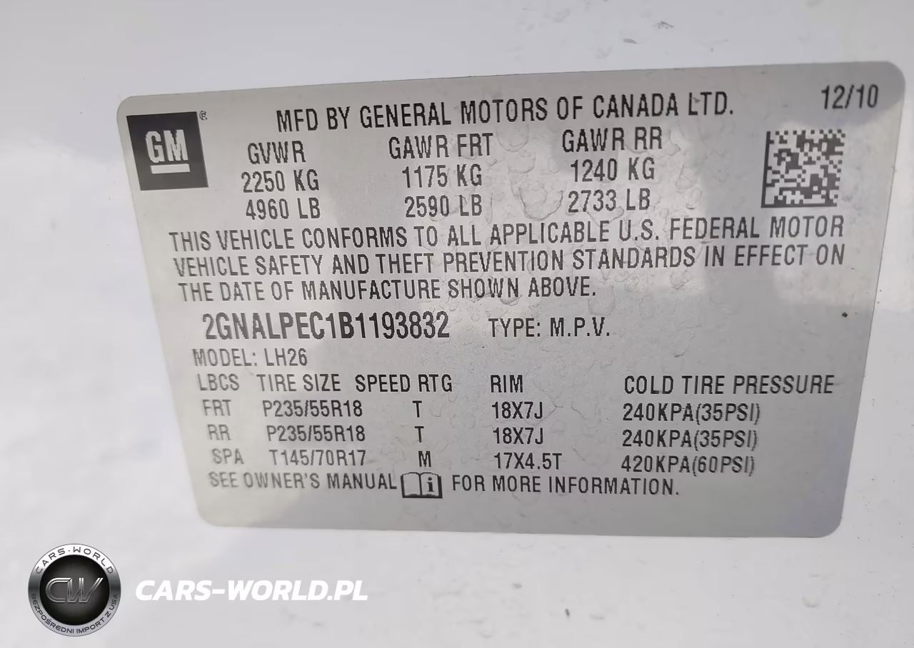 2011 Chevrolet Equinox 2Lt VIN:2GNALPEC1B1193832 - 9