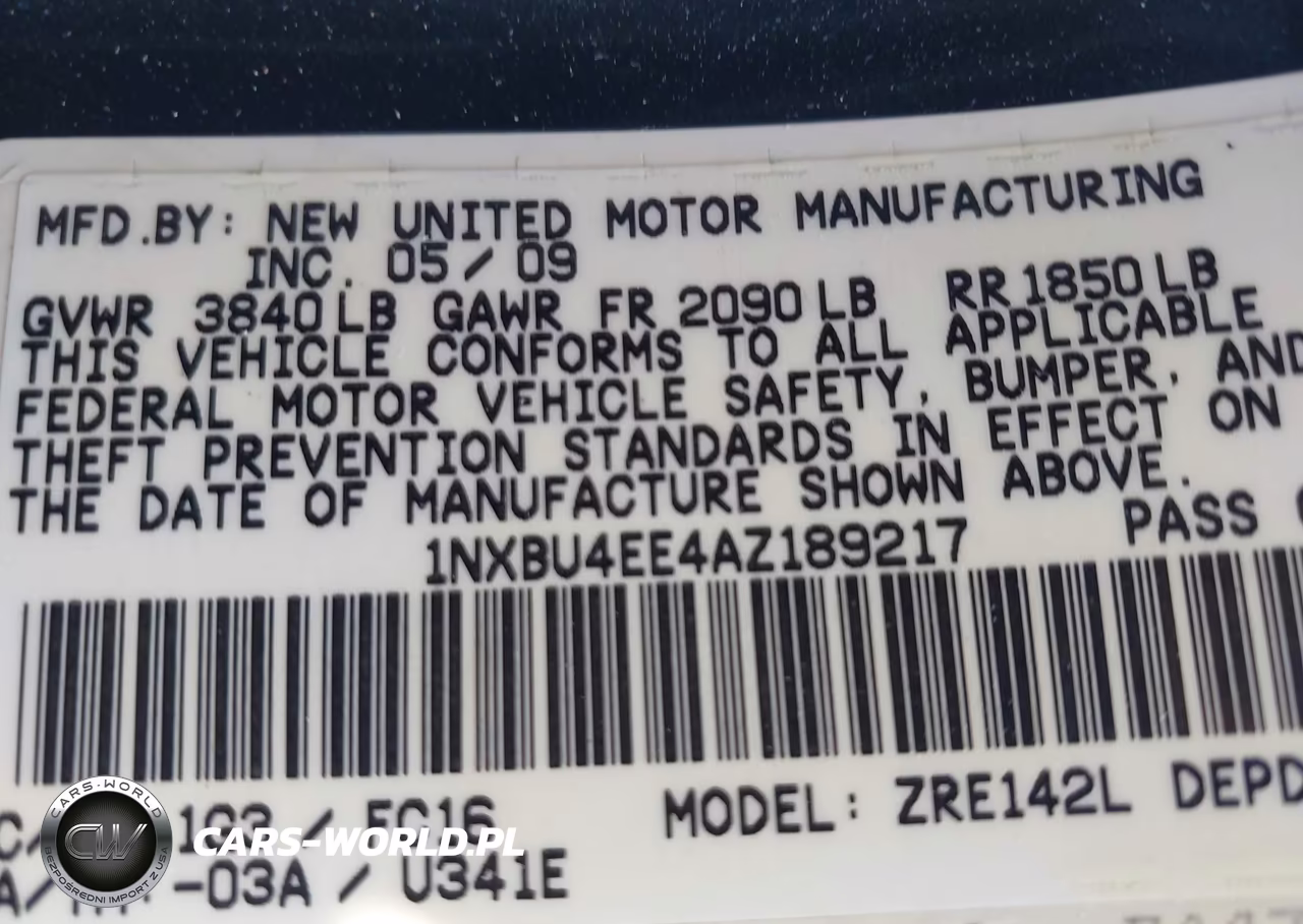 2010 Toyota Corolla Le VIN:1NXBU4EE4AZ189217 - 9
