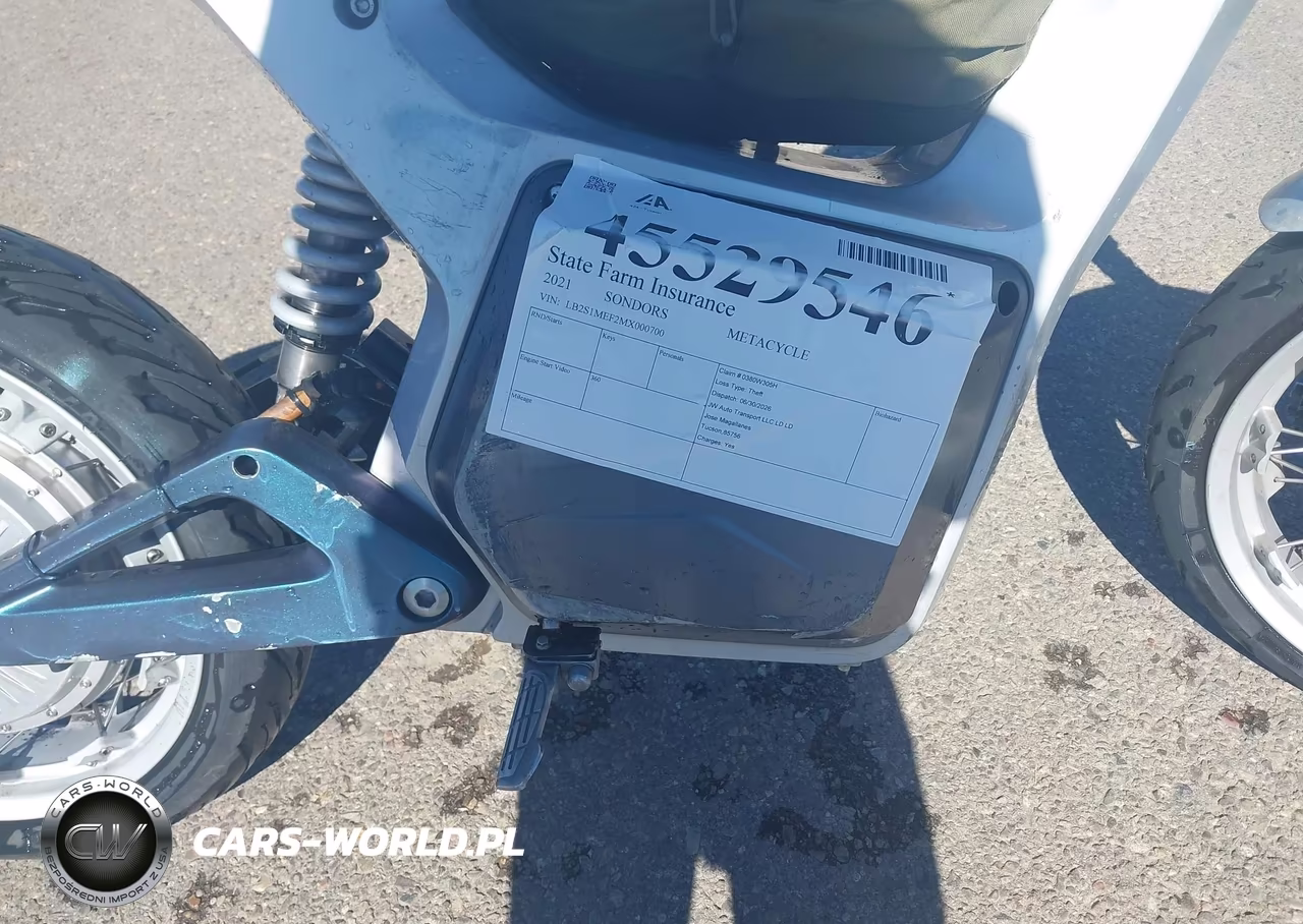 2021 Sondors Metacycle VIN:LB2S1MEF2MX000700 - 8
